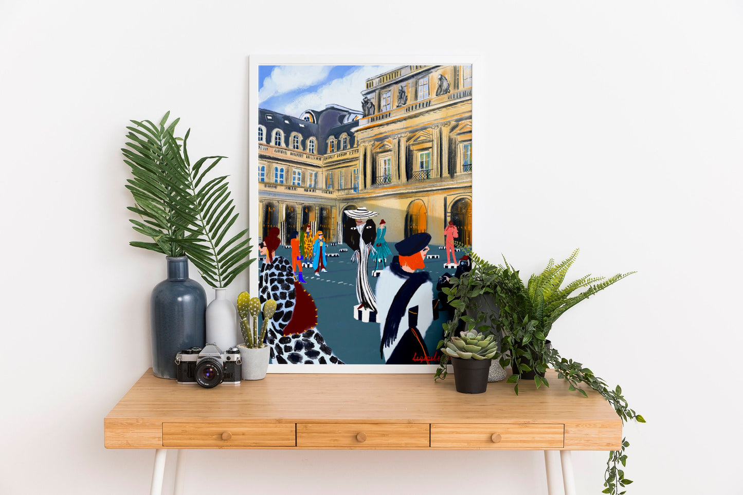 Paris Fashion Week Poster: Place Vendome Illustration Art Print