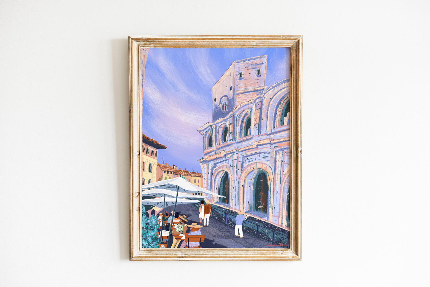 Arles Arena Art Print: French Provence Artwork