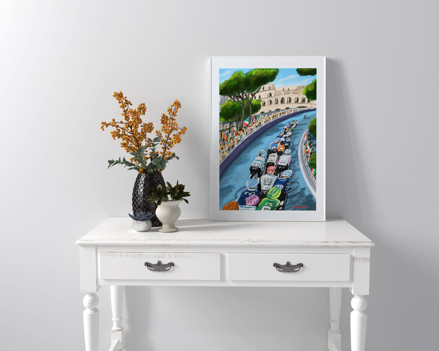 Cycling Wall Art poster |Giro d'Italia inspired art print | Italian cycling race |Gift for Cyclist