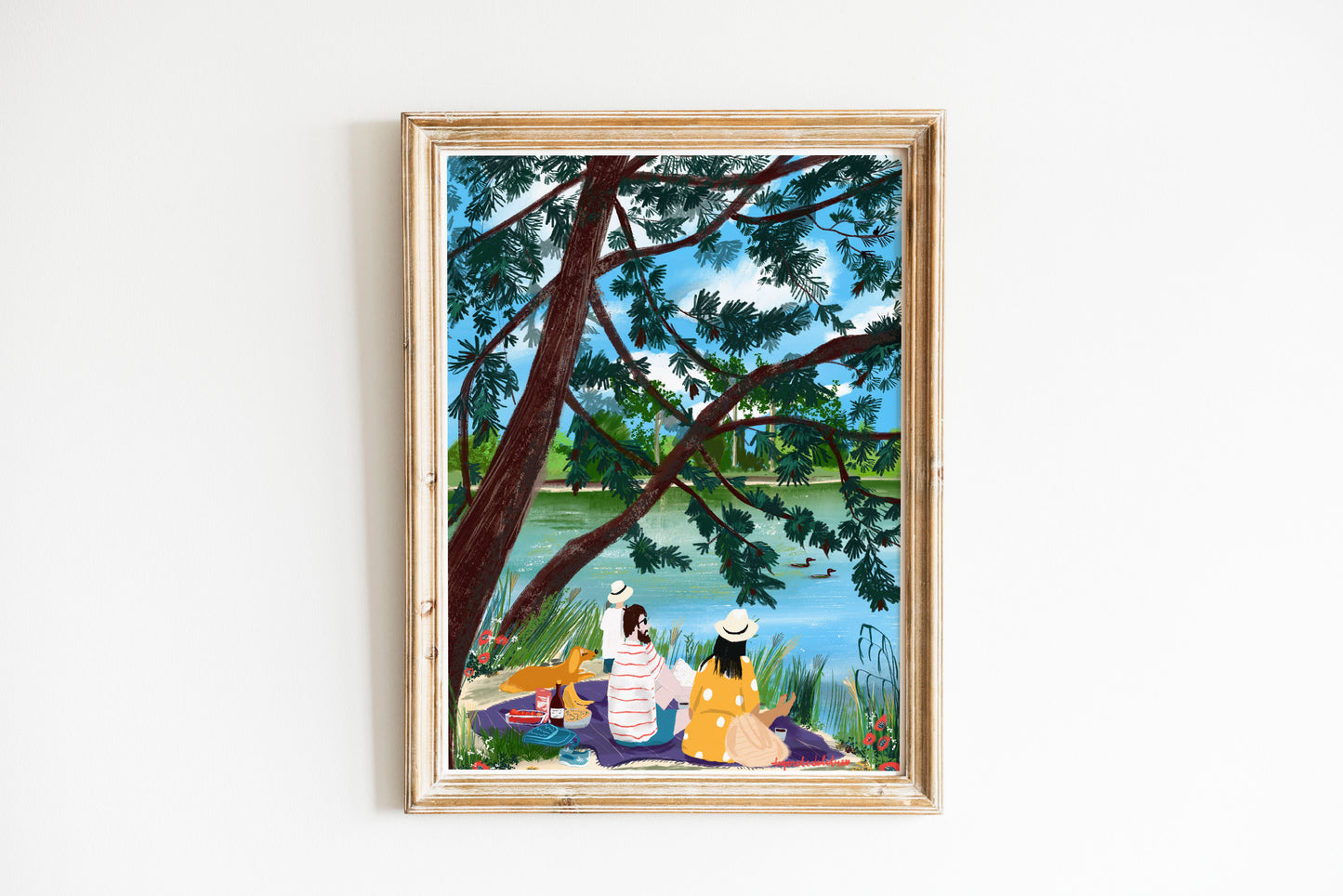 Family picnic in Bois de Vincennes