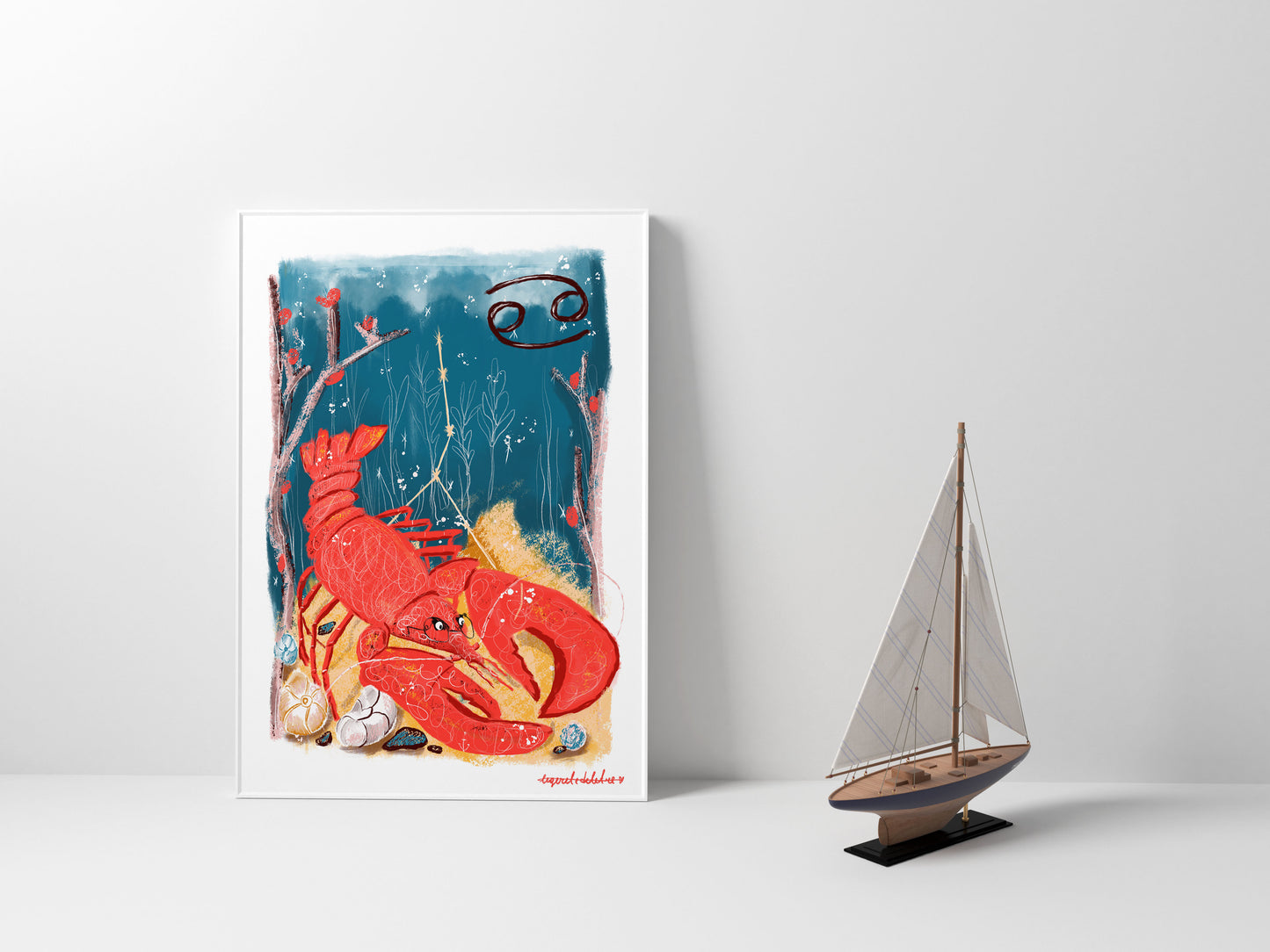 Cancer Zodiac Sign Art Print