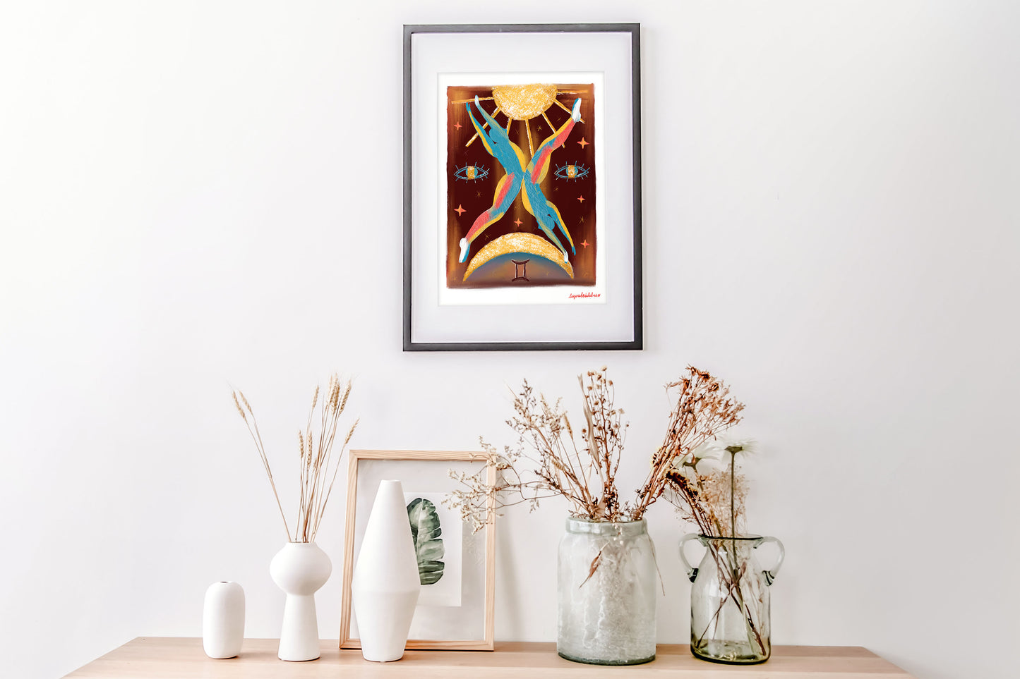Gemini Zodiac Sign Art Print
