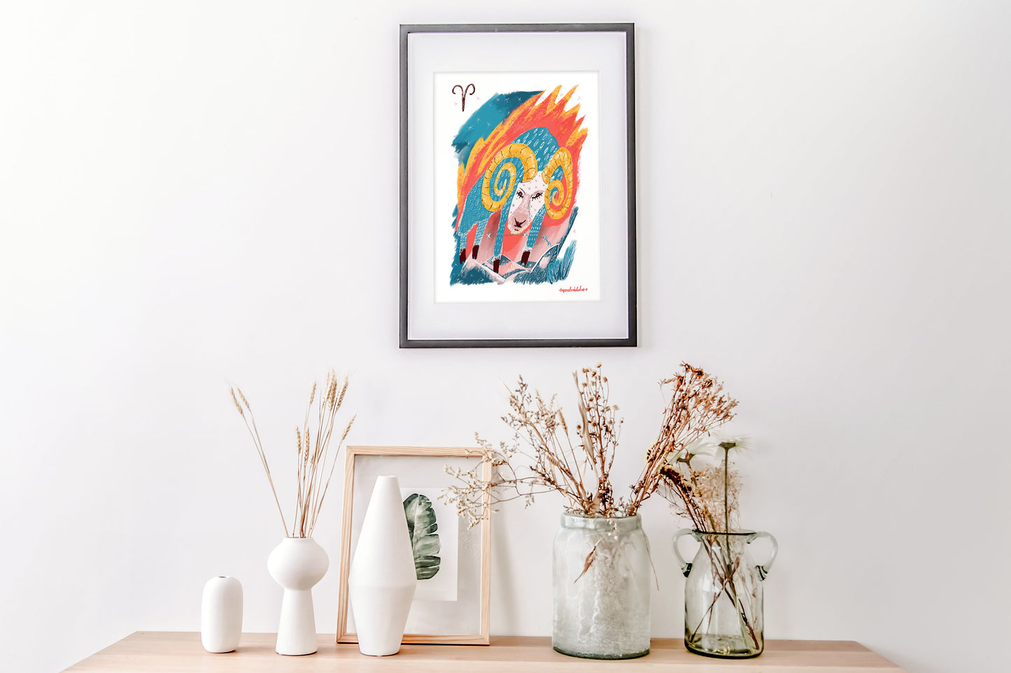 Aries Zodiac Sign Art Print