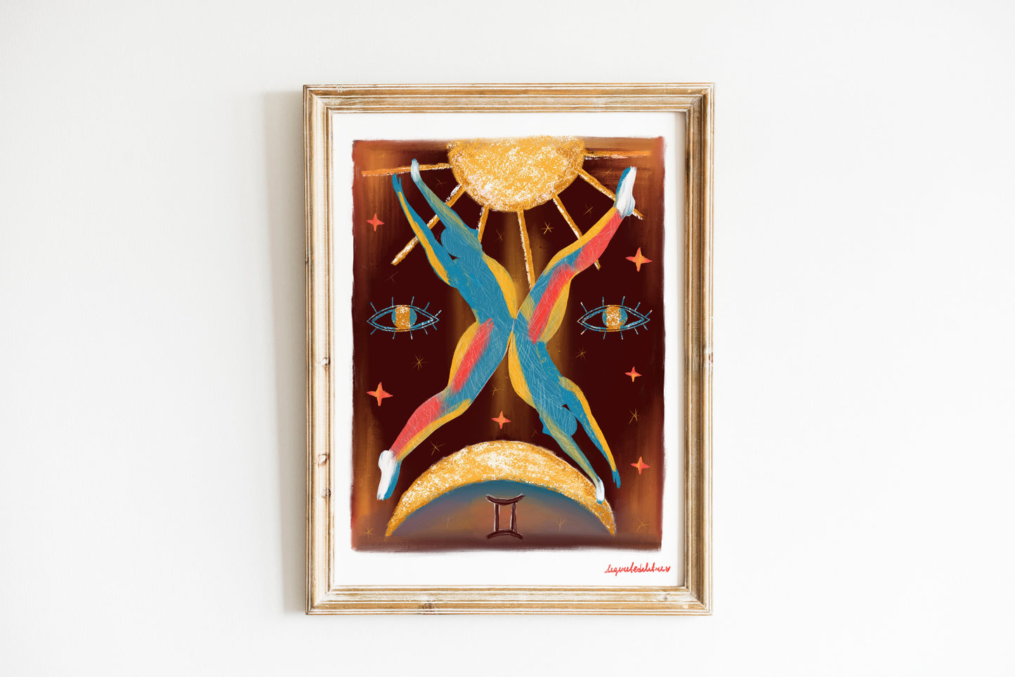 Gemini Zodiac Sign Art Print