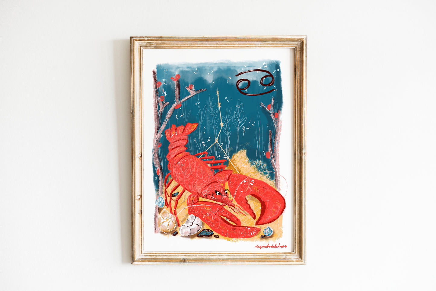 Cancer Zodiac Sign Art Print