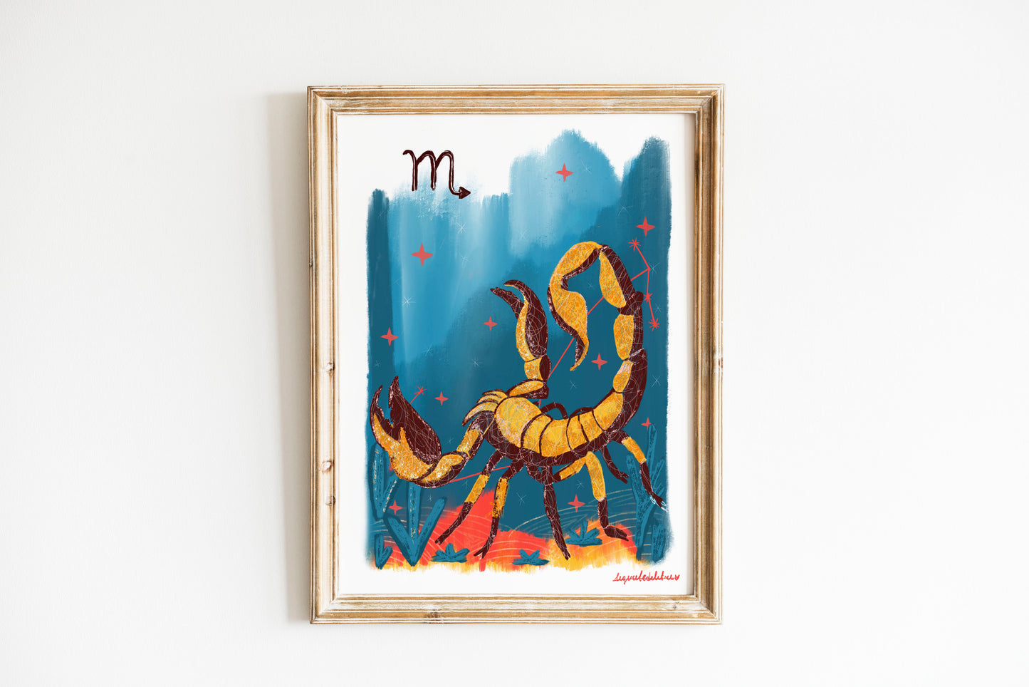 Scorpio Zodiac Sign Art Print