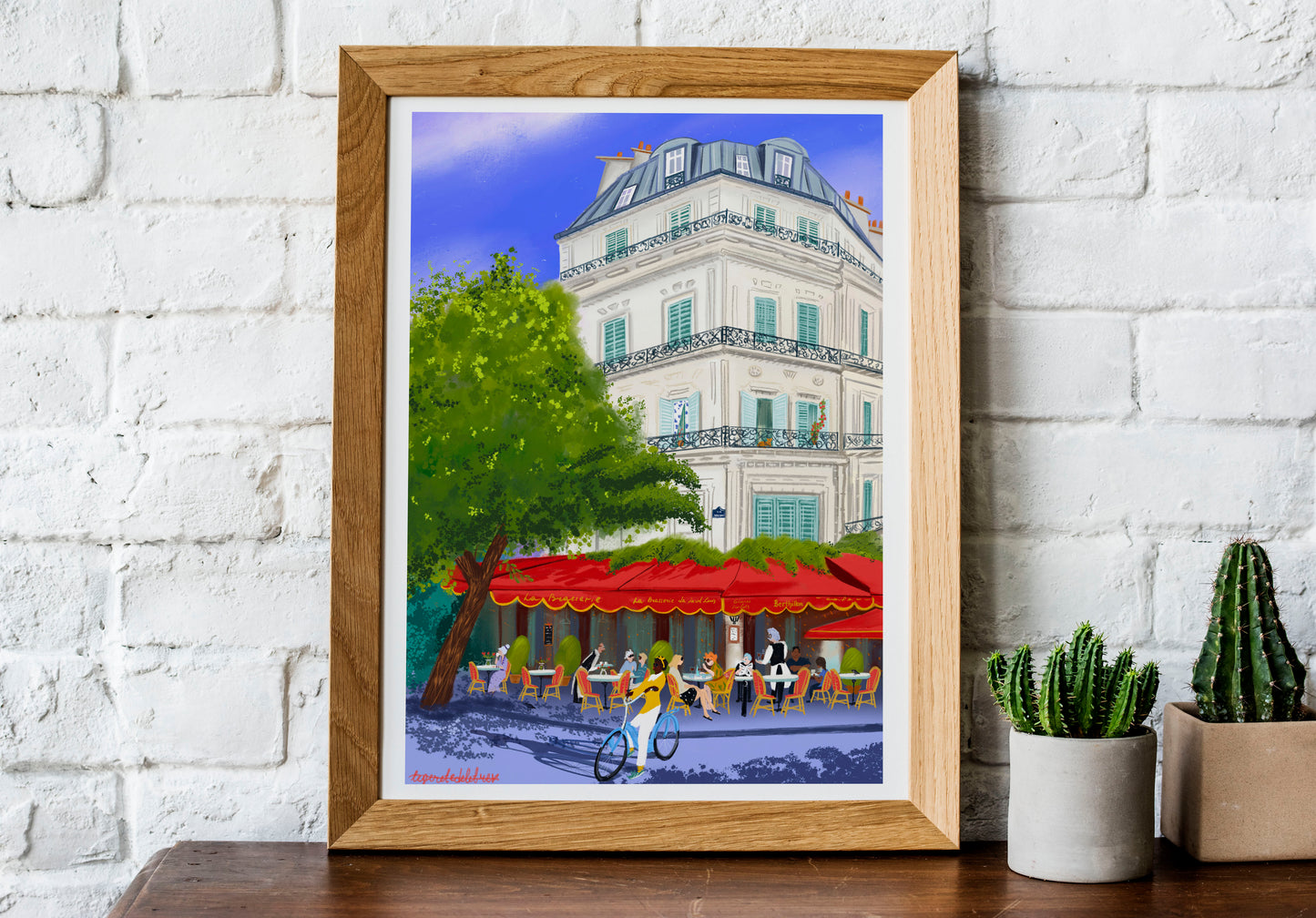 Hot Summer days in Paris art