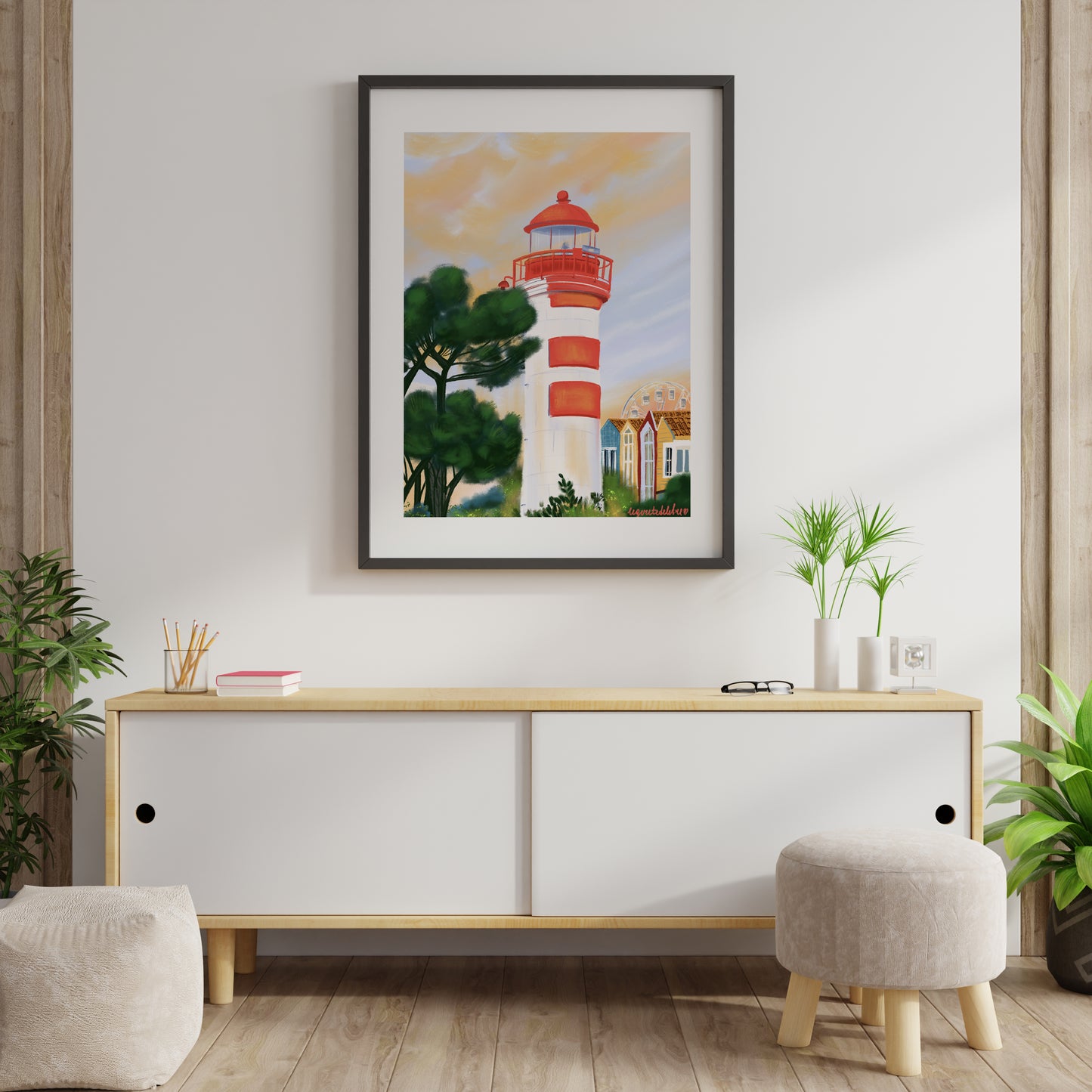 La Rochelle lighthouse poster