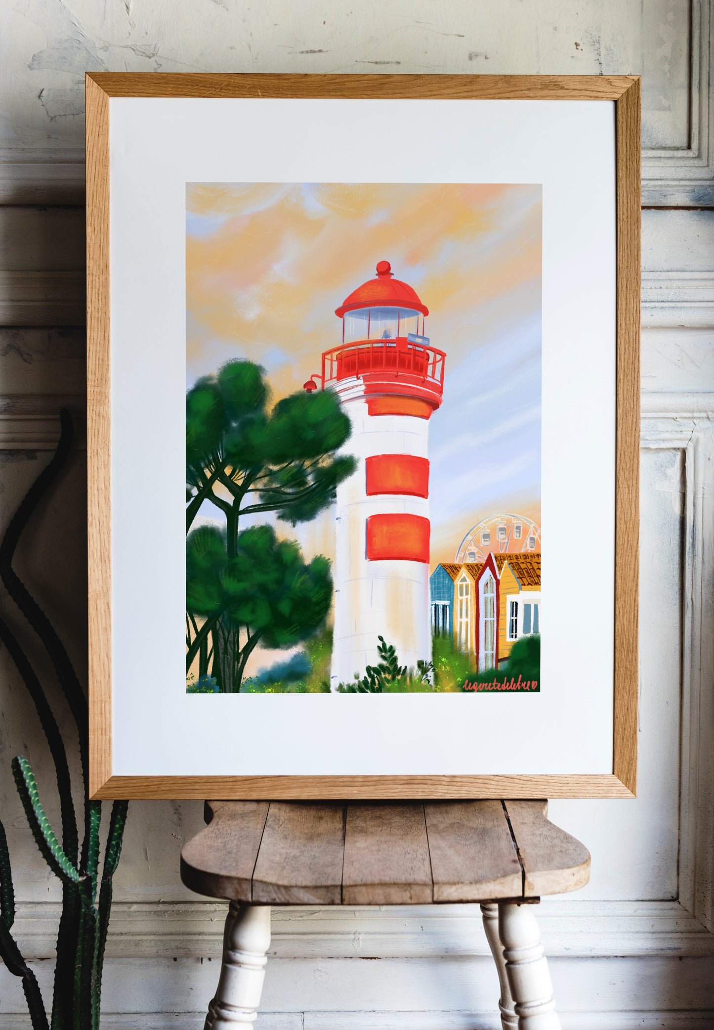 La Rochelle lighthouse poster