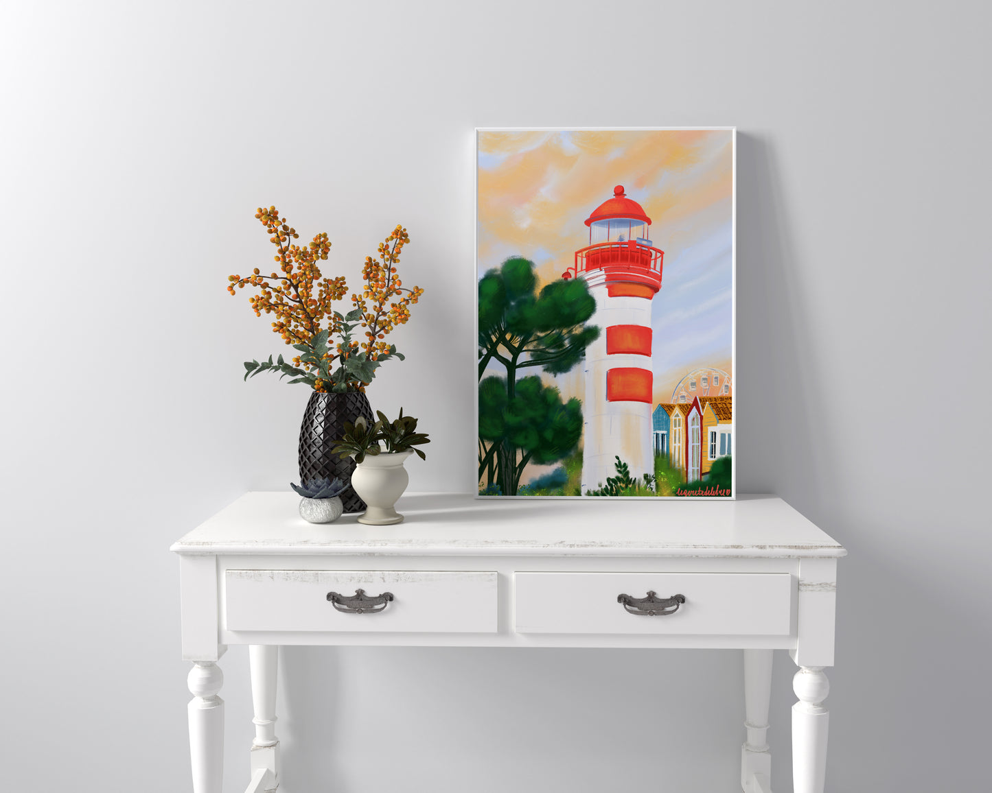 La Rochelle lighthouse poster