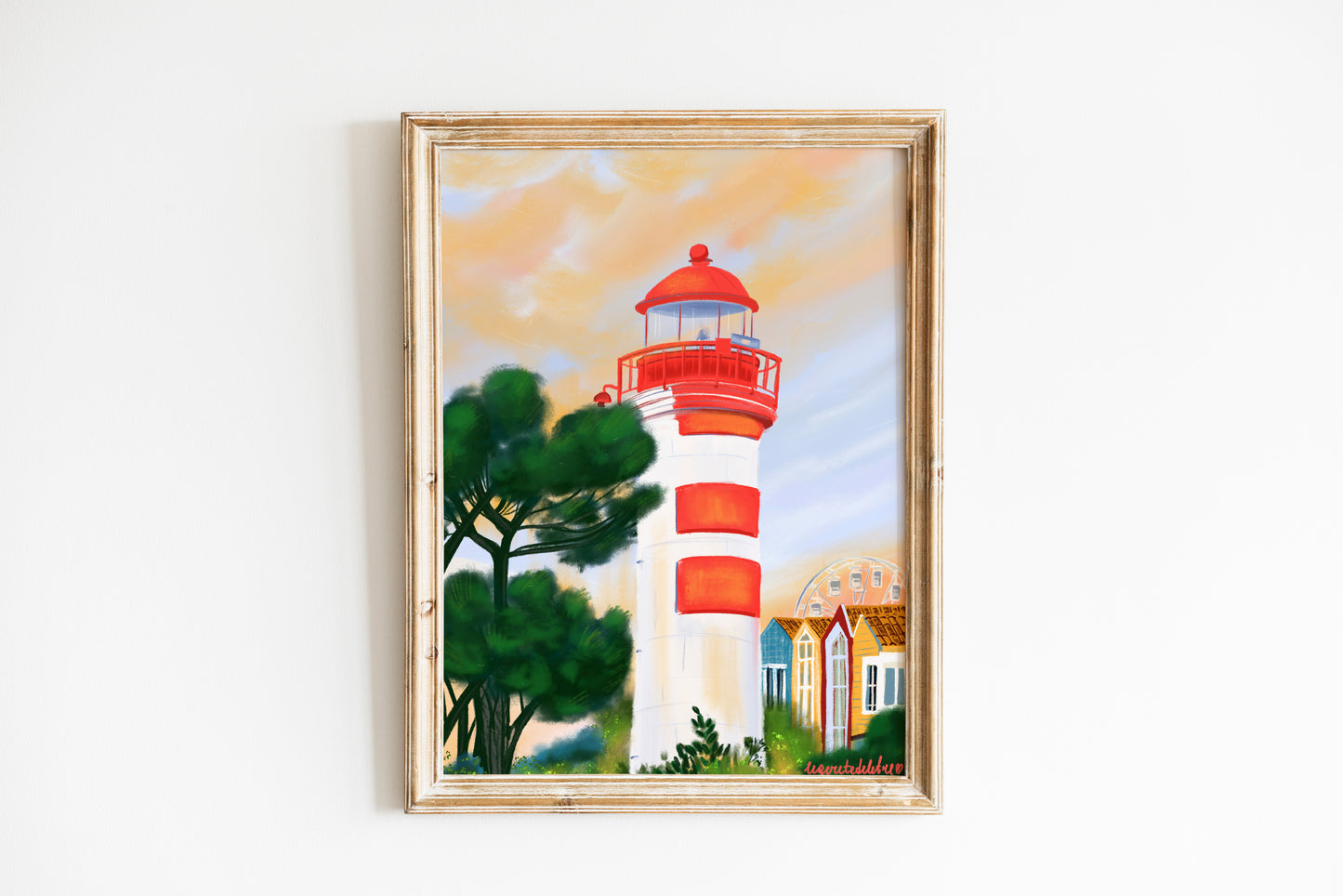 La Rochelle lighthouse poster