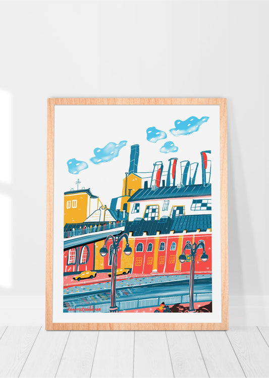 Digital Skyline Cityscape Wall Art Russia / Cityscape Digital Skyline Prints / Etsy Digital Cityscape Wall Art Work / Digital Skyline Poster