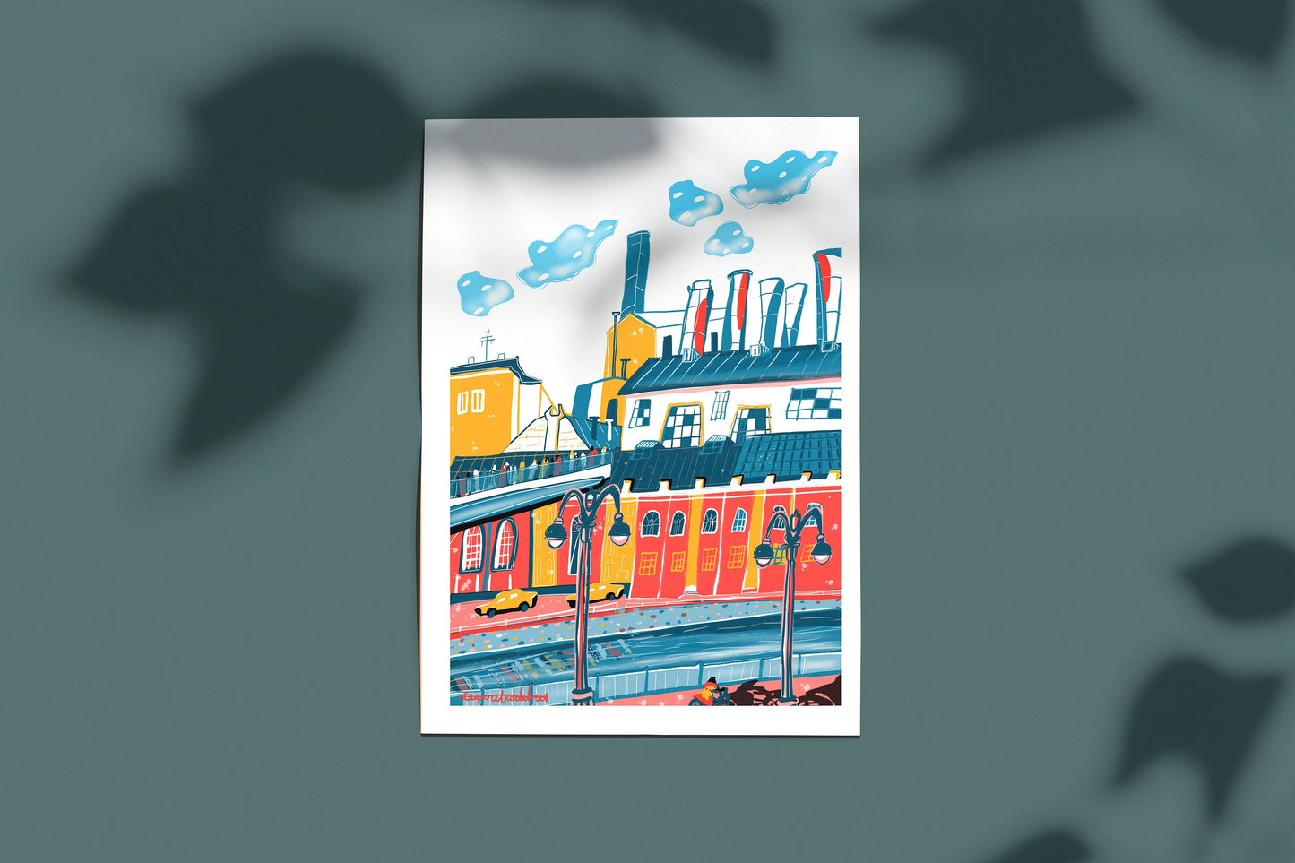 Digital Skyline Cityscape Wall Art Russia / Cityscape Digital Skyline Prints / Etsy Digital Cityscape Wall Art Work / Digital Skyline Poster