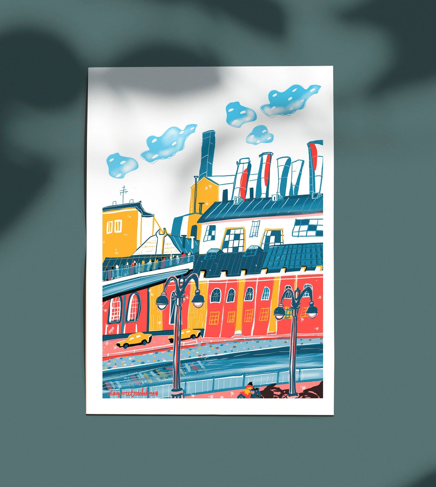 Digital Skyline Cityscape Wall Art Russia / Cityscape Digital Skyline Prints / Etsy Digital Cityscape Wall Art Work / Digital Skyline Poster