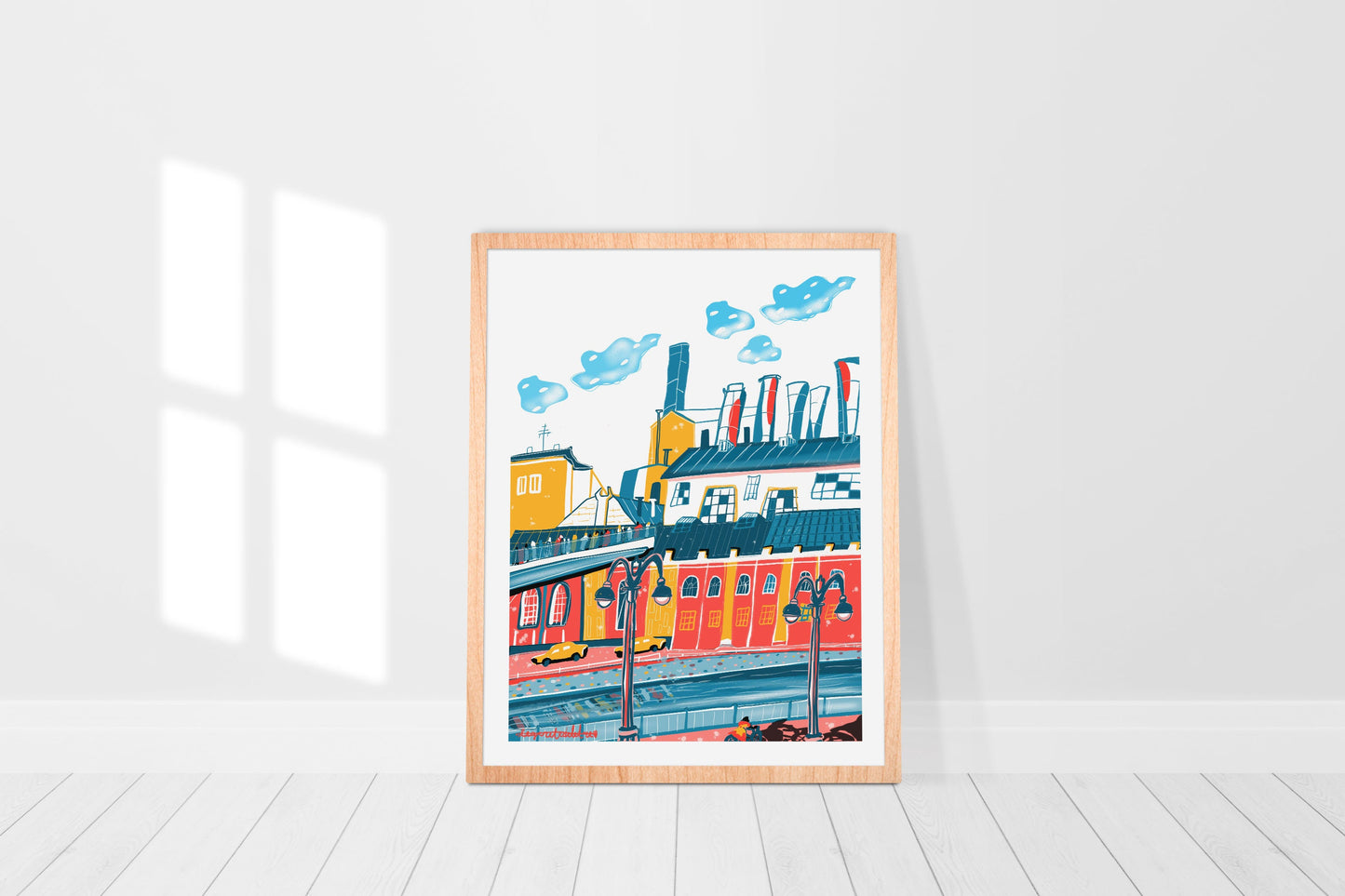 Digital Skyline Cityscape Wall Art Russia / Cityscape Digital Skyline Prints / Etsy Digital Cityscape Wall Art Work / Digital Skyline Poster
