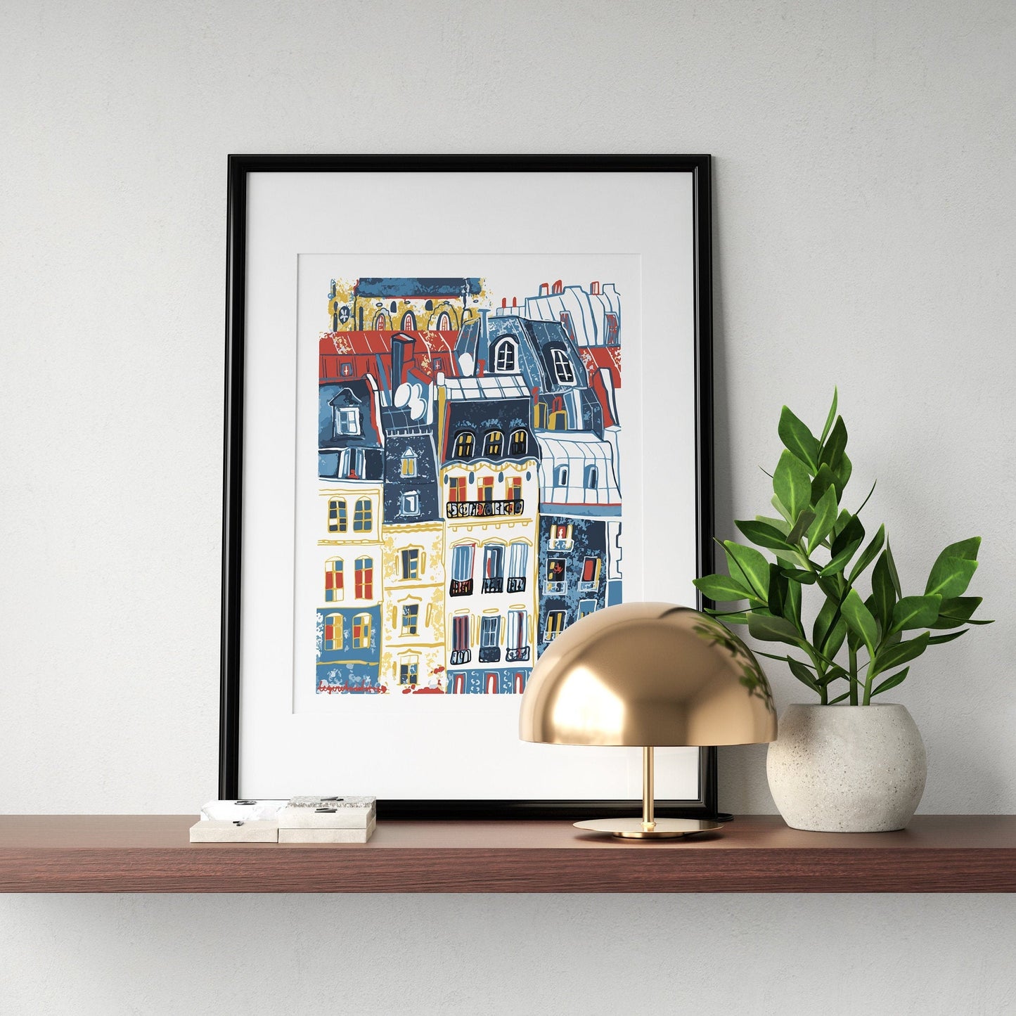 Modern Colorful Architectural Prints / Art Moderne Street Wall Art / Urban Modern House Print Art / Street Art Home Painting Prints
