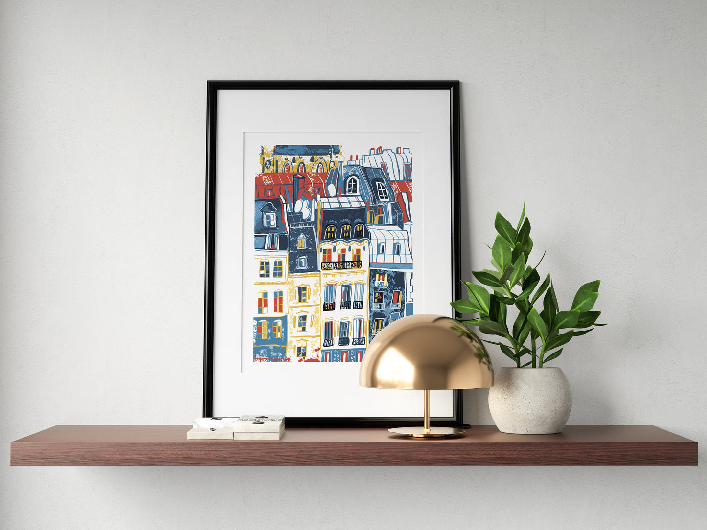 Modern Colorful Architectural Prints / Art Moderne Street Wall Art / Urban Modern House Print Art / Street Art Home Painting Prints