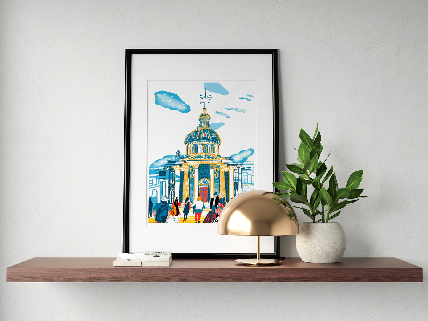 Paris 6th District Art Print: Illustrated French Landscape Poster