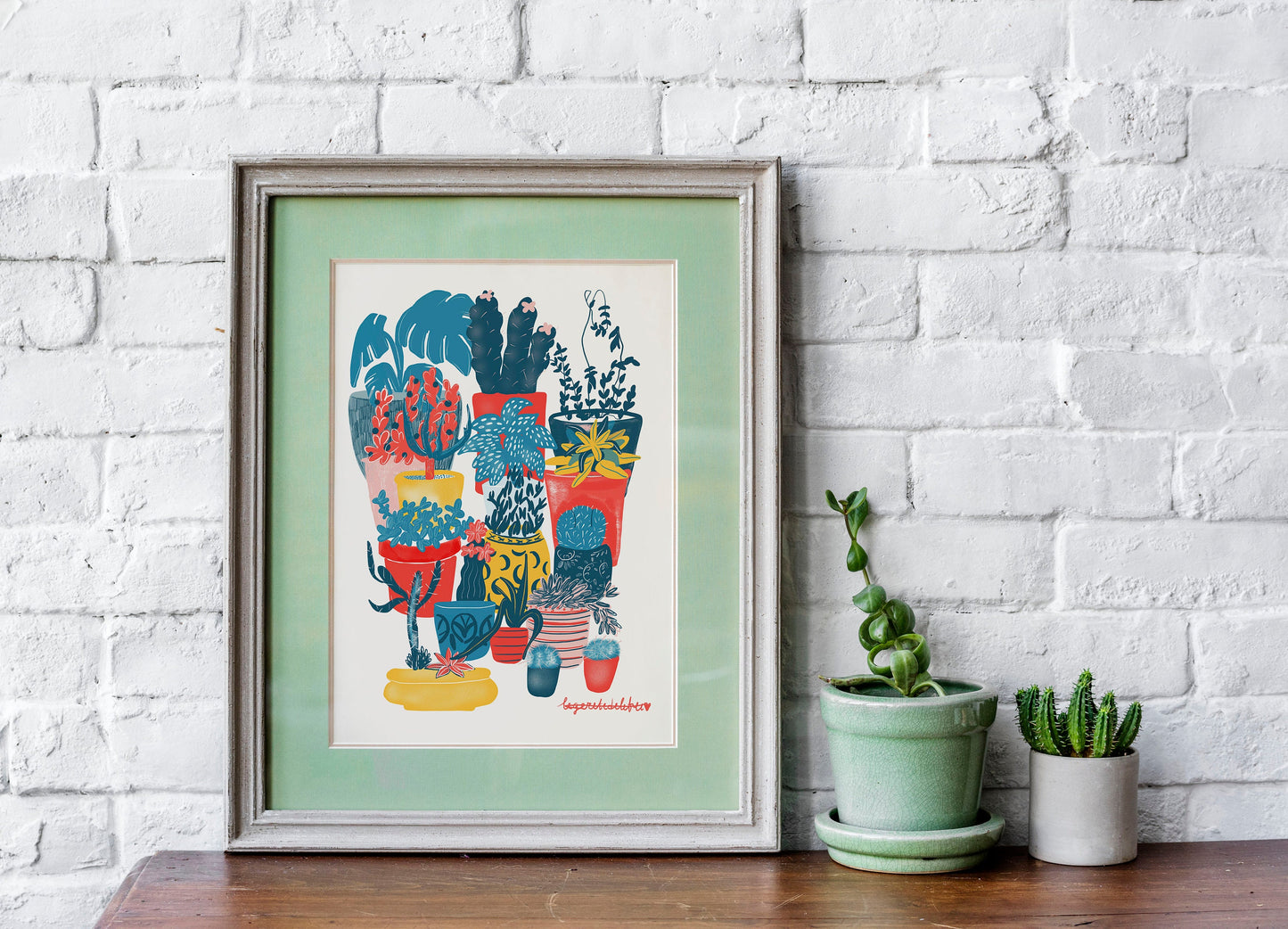 Cactus and Succulent Print Set: Botanical Wall Art (Digital Download)