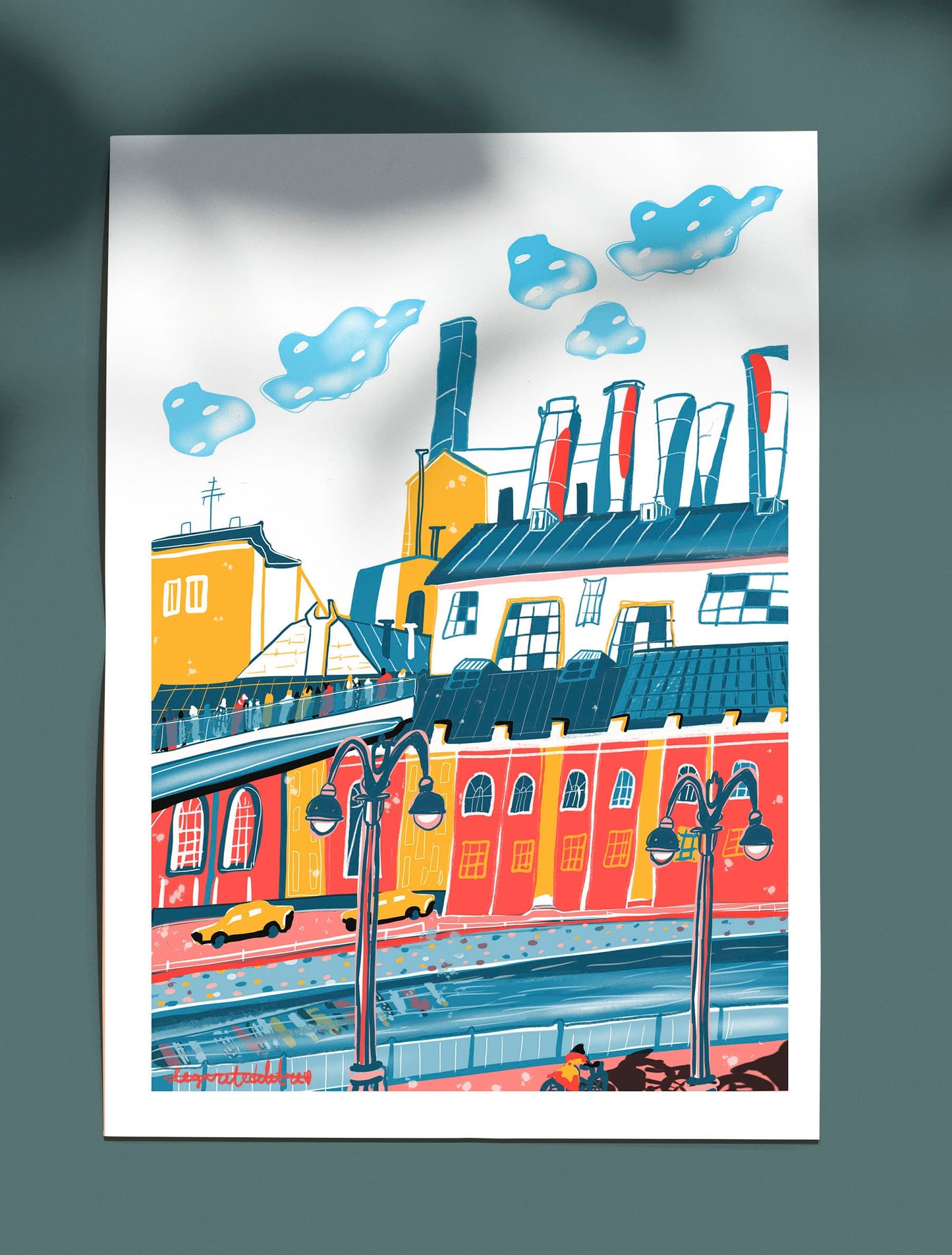 Digital Skyline Cityscape Wall Art Russia / Cityscape Digital Skyline Prints / Etsy Digital Cityscape Wall Art Work / Digital Skyline Poster