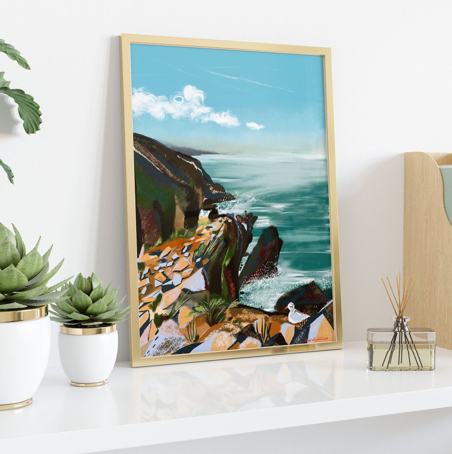 Cabo da Roca Print: Portugal Ocean Rock Wall Art