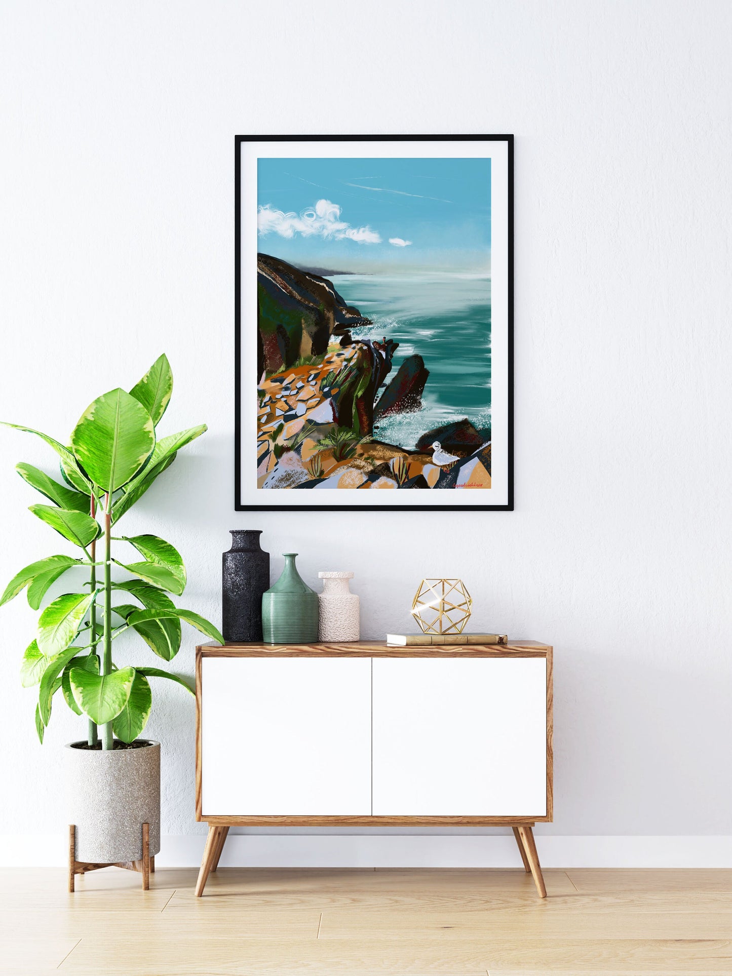 Cabo da Roca Print: Portugal Ocean Rock Wall Art