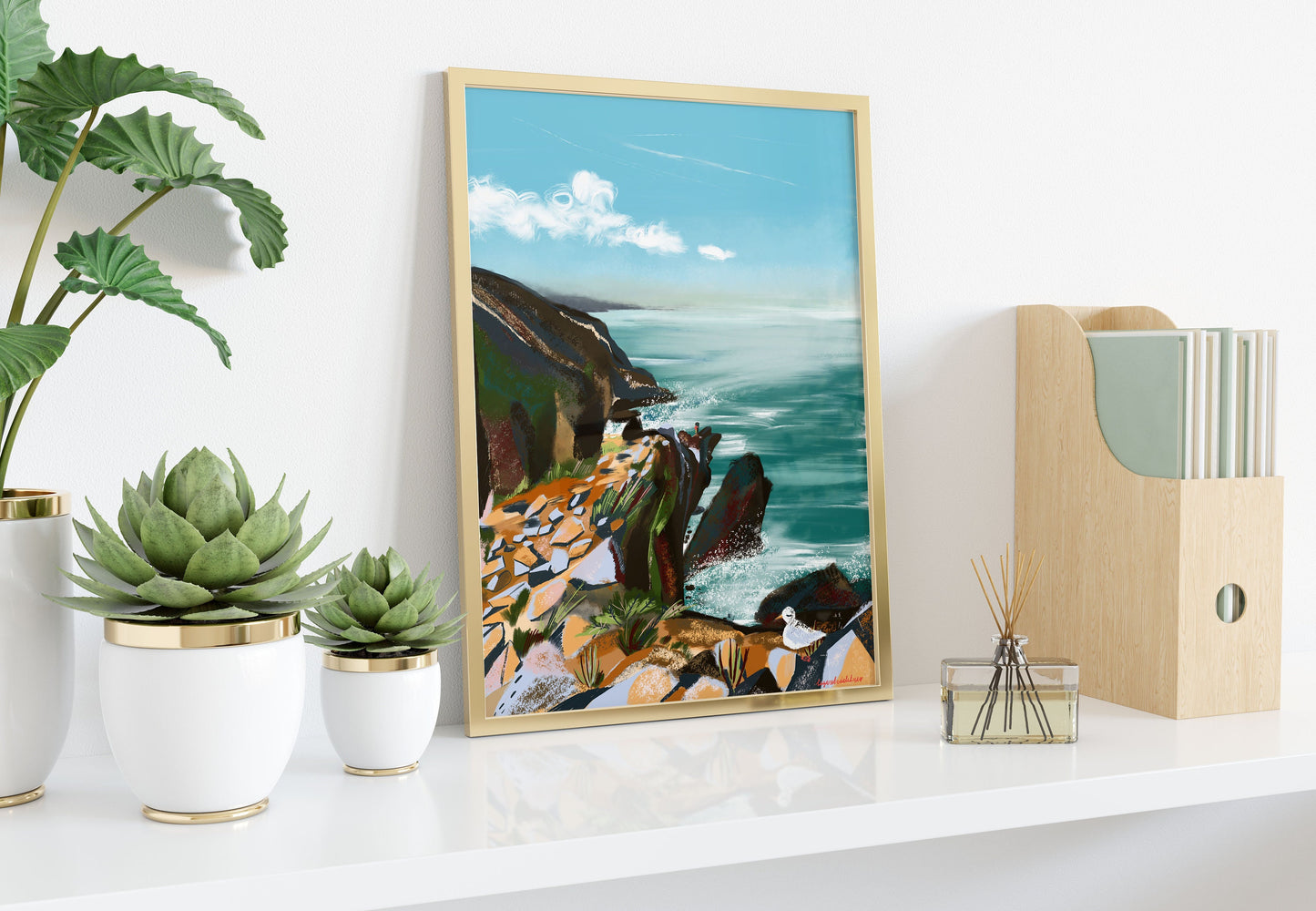 Cabo da Roca Print: Portugal Ocean Rock Wall Art