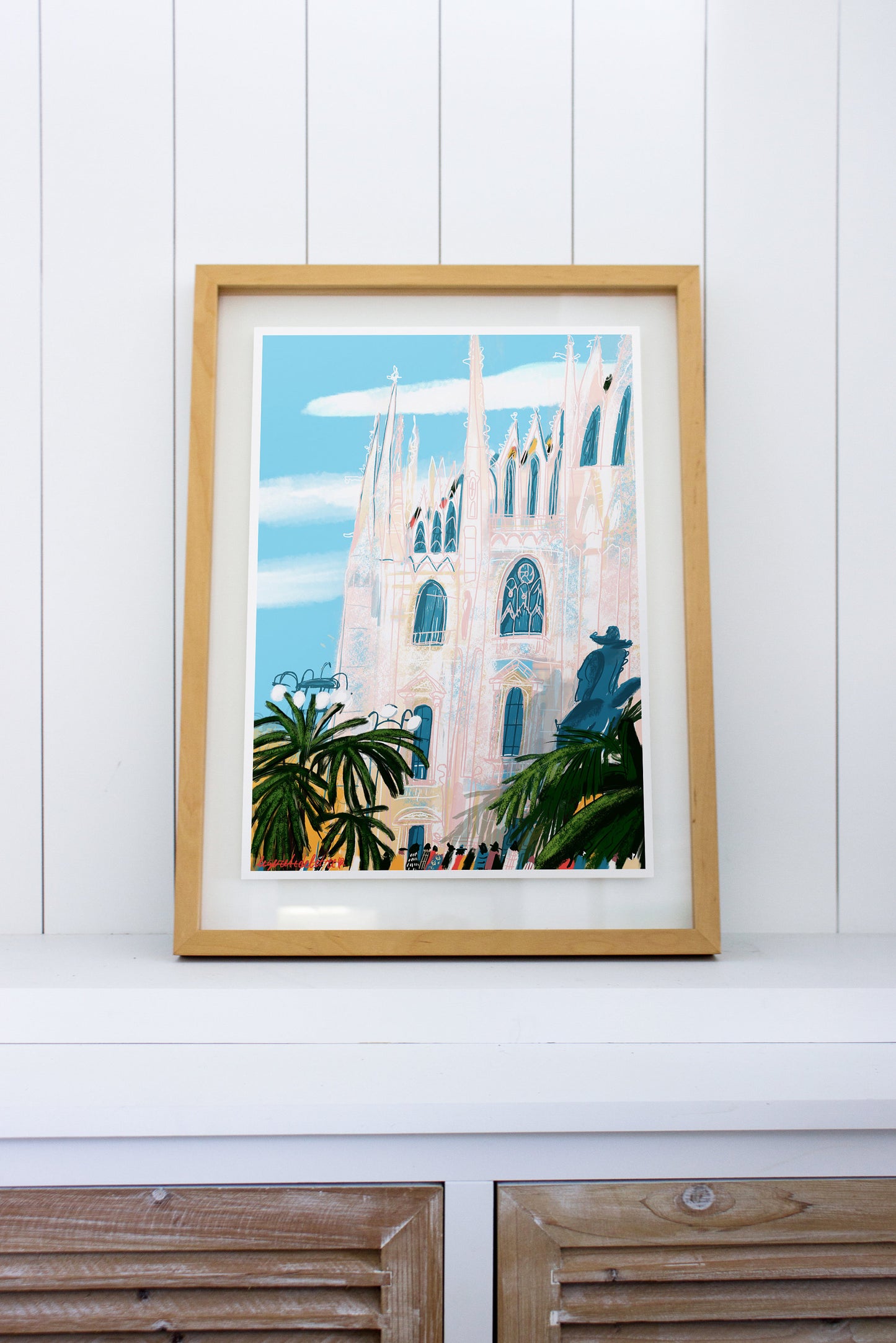 Milan Cathedral Print: Gothic Architecture Travel Poster