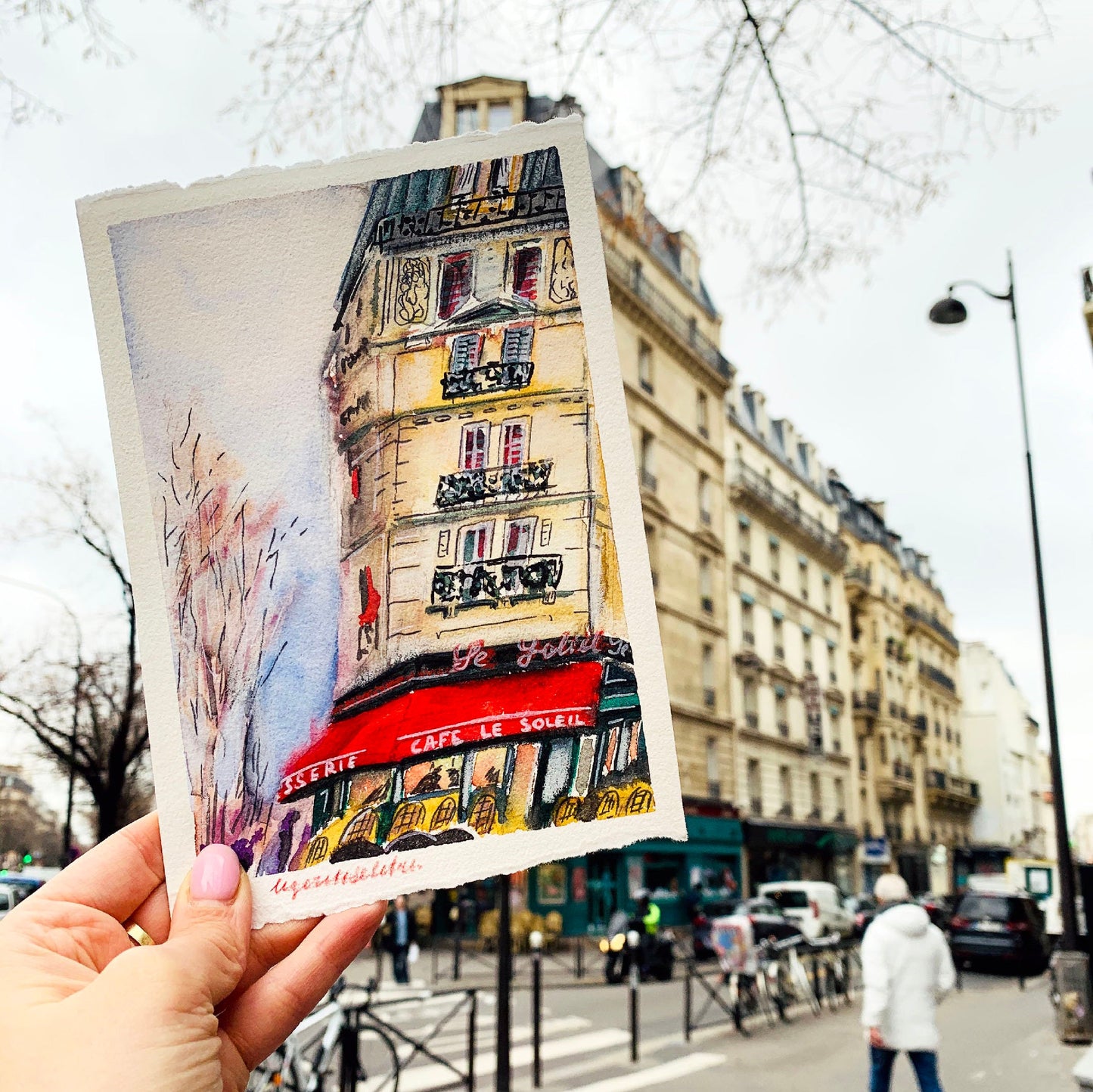 Custom Watercolor Building Sketch: House, Cityscape, or Travel Memory