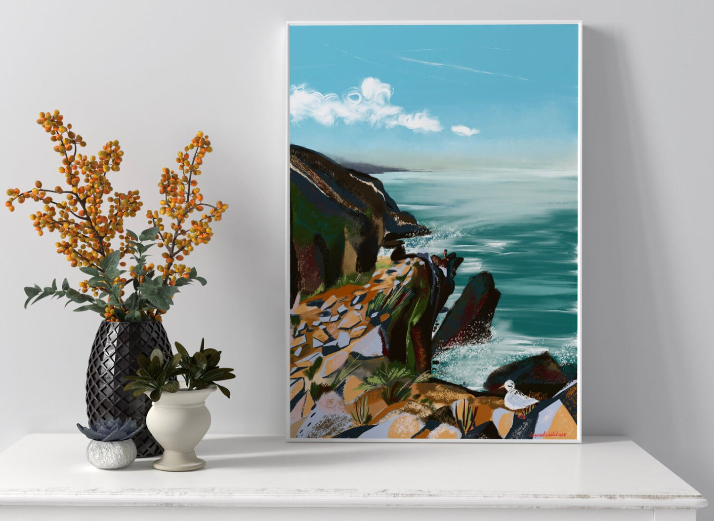 Cabo da Roca Print: Portugal Ocean Rock Wall Art