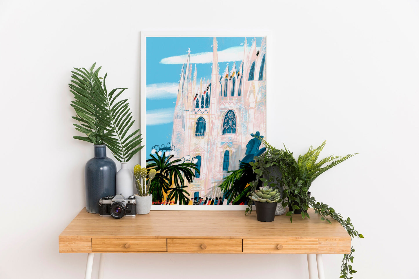 Milan Cathedral Print: Gothic Architecture Travel Poster