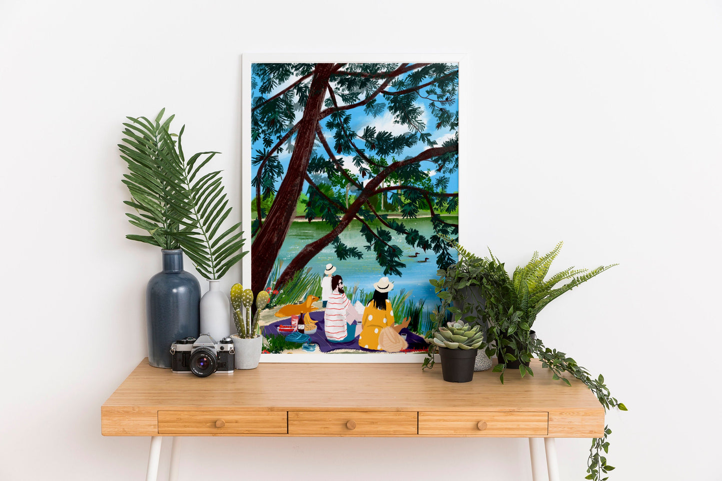 Paris Picnic Print: Bois de Vincennes Family Art