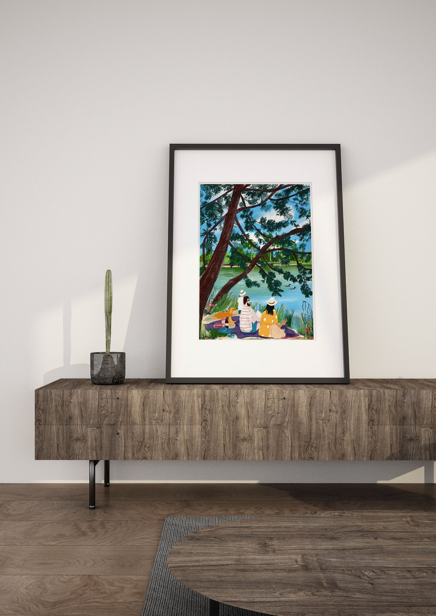 Paris Picnic Print: Bois de Vincennes Family Art