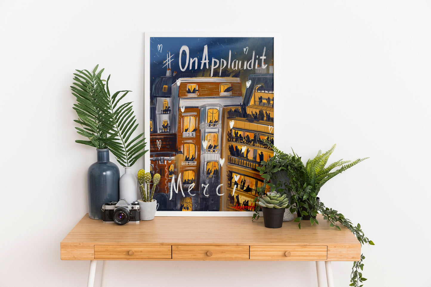 Merci quarantine art |pandemic art print |quarantine art print |quarantine life poster |quarantine gift idea | Merci poster