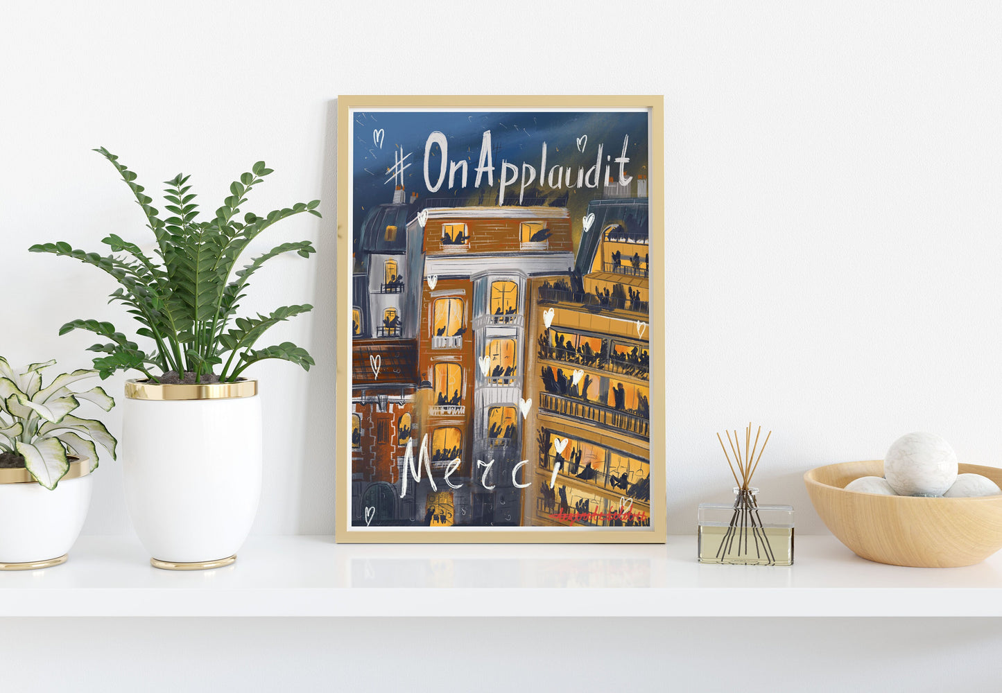 Merci quarantine art |pandemic art print |quarantine art print |quarantine life poster |quarantine gift idea | Merci poster