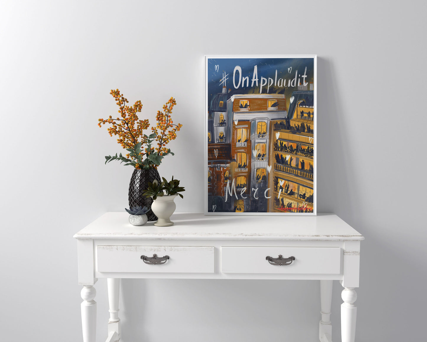 Merci quarantine art |pandemic art print |quarantine art print |quarantine life poster |quarantine gift idea | Merci poster