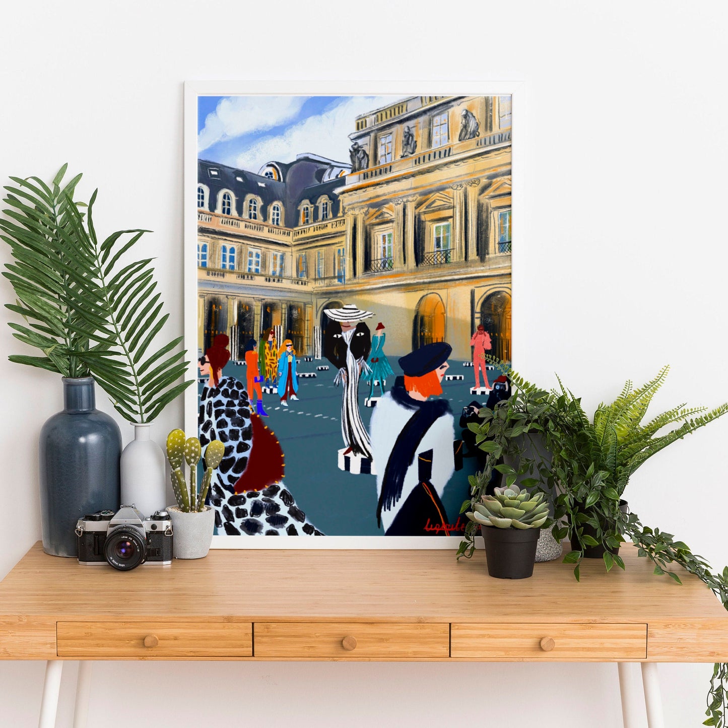 Paris Fashion Week Poster: Place Vendome Illustration Art Print