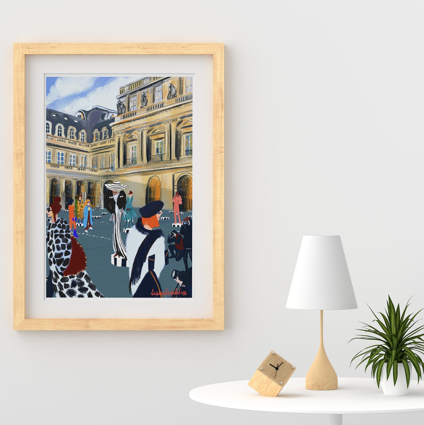Paris Fashion Week Poster: Place Vendome Illustration Art Print