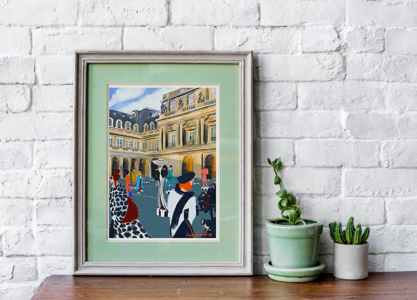 Paris Fashion Week Poster: Place Vendome Illustration Art Print