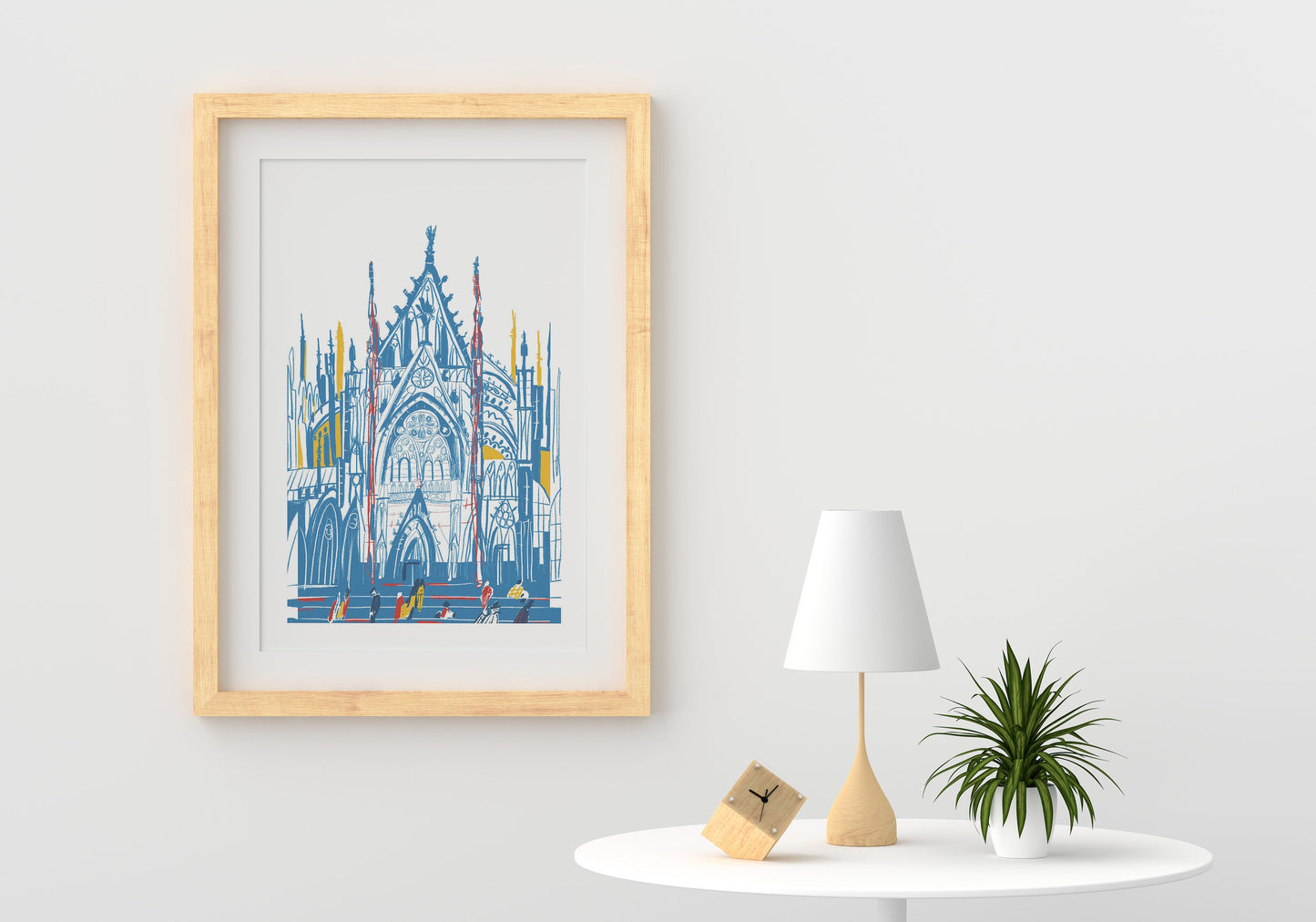 Cologne Cathedral Art Print: Germany Koln Dom Illustrated Poster
