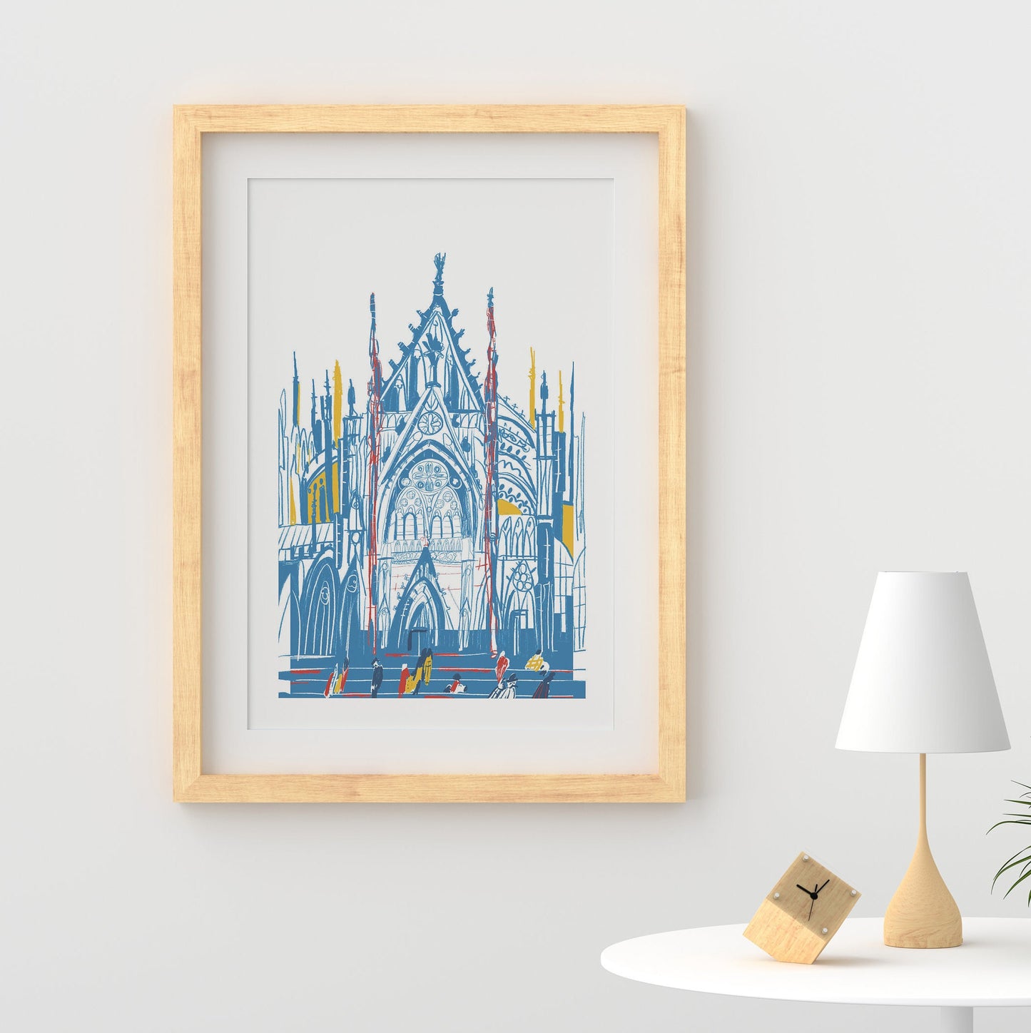 Cologne Cathedral Art Print: Germany Koln Dom Illustrated Poster