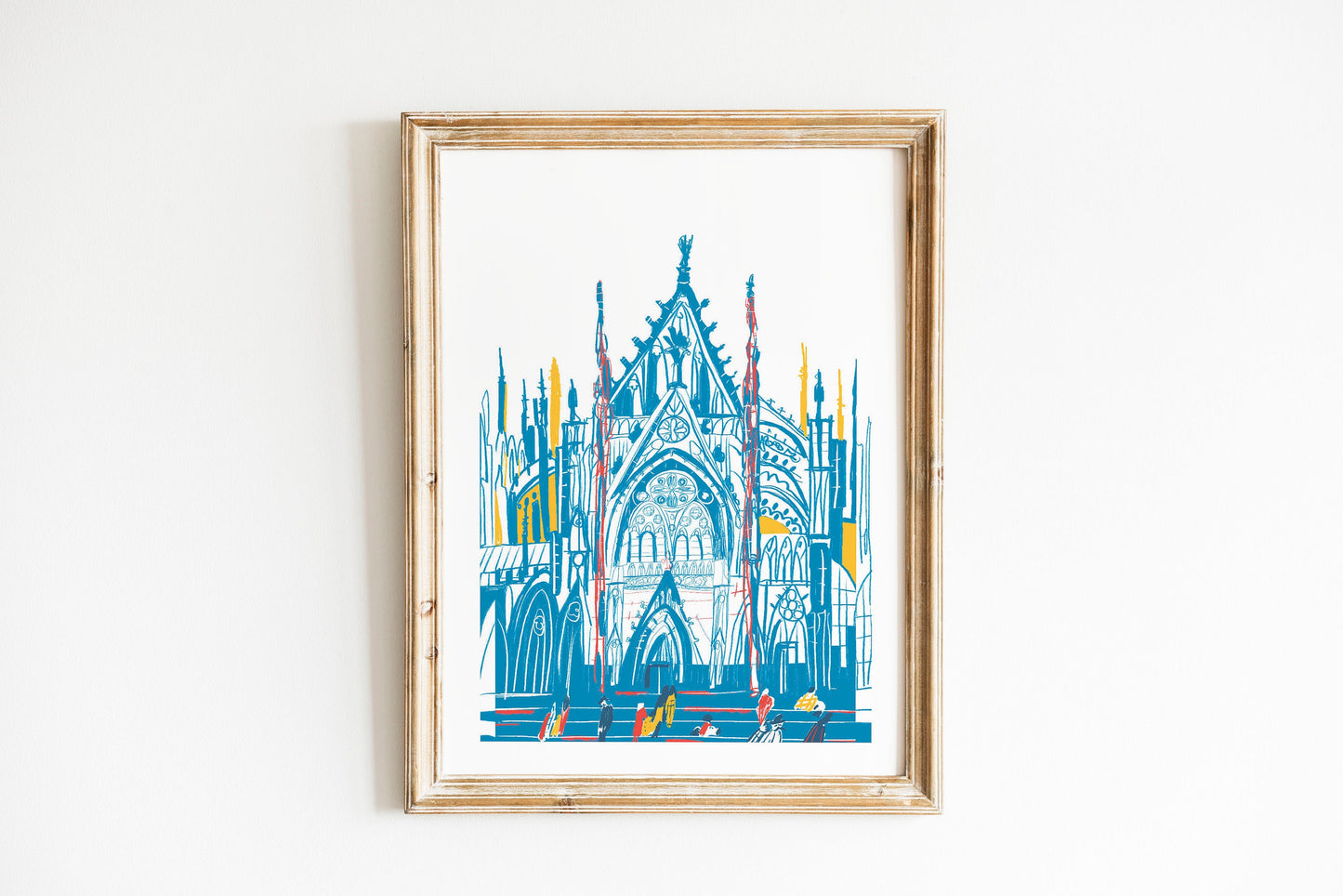 Cologne Cathedral Art Print: Germany Koln Dom Illustrated Poster