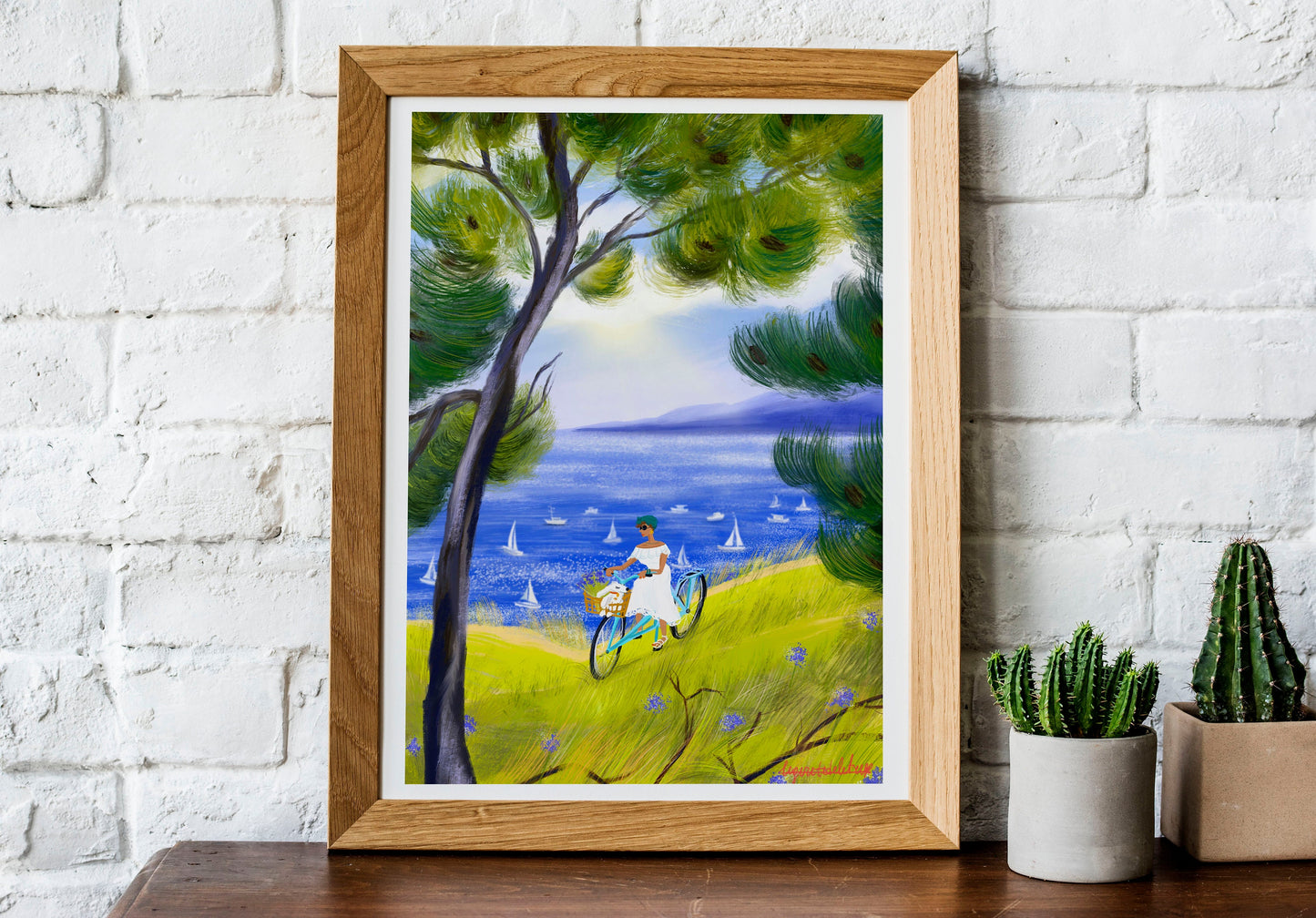 Les Calanques Art Poster: French Riviera Coastal Print