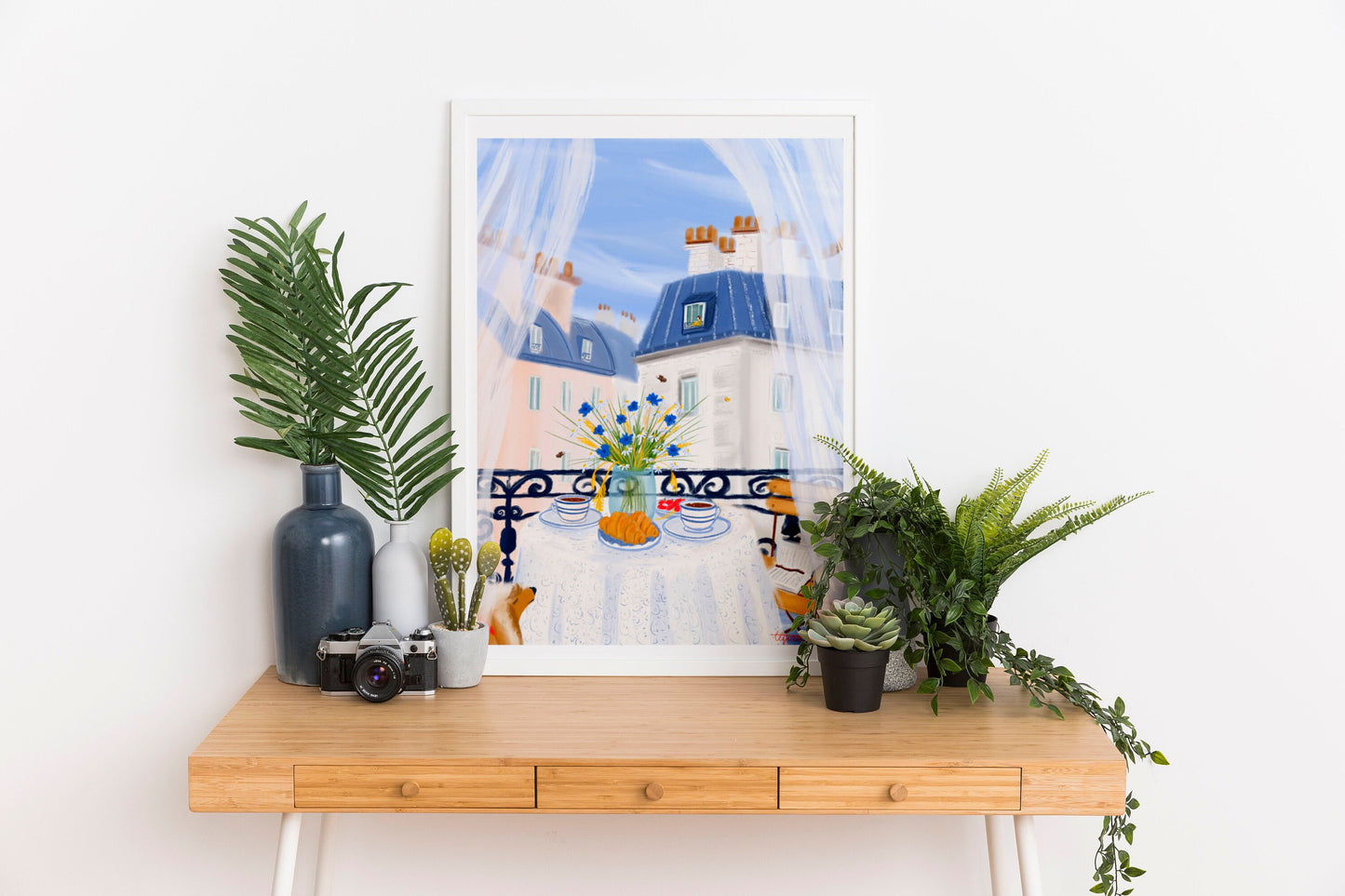 Paris Kitchen Wall Art-French Breakfast Decor Print