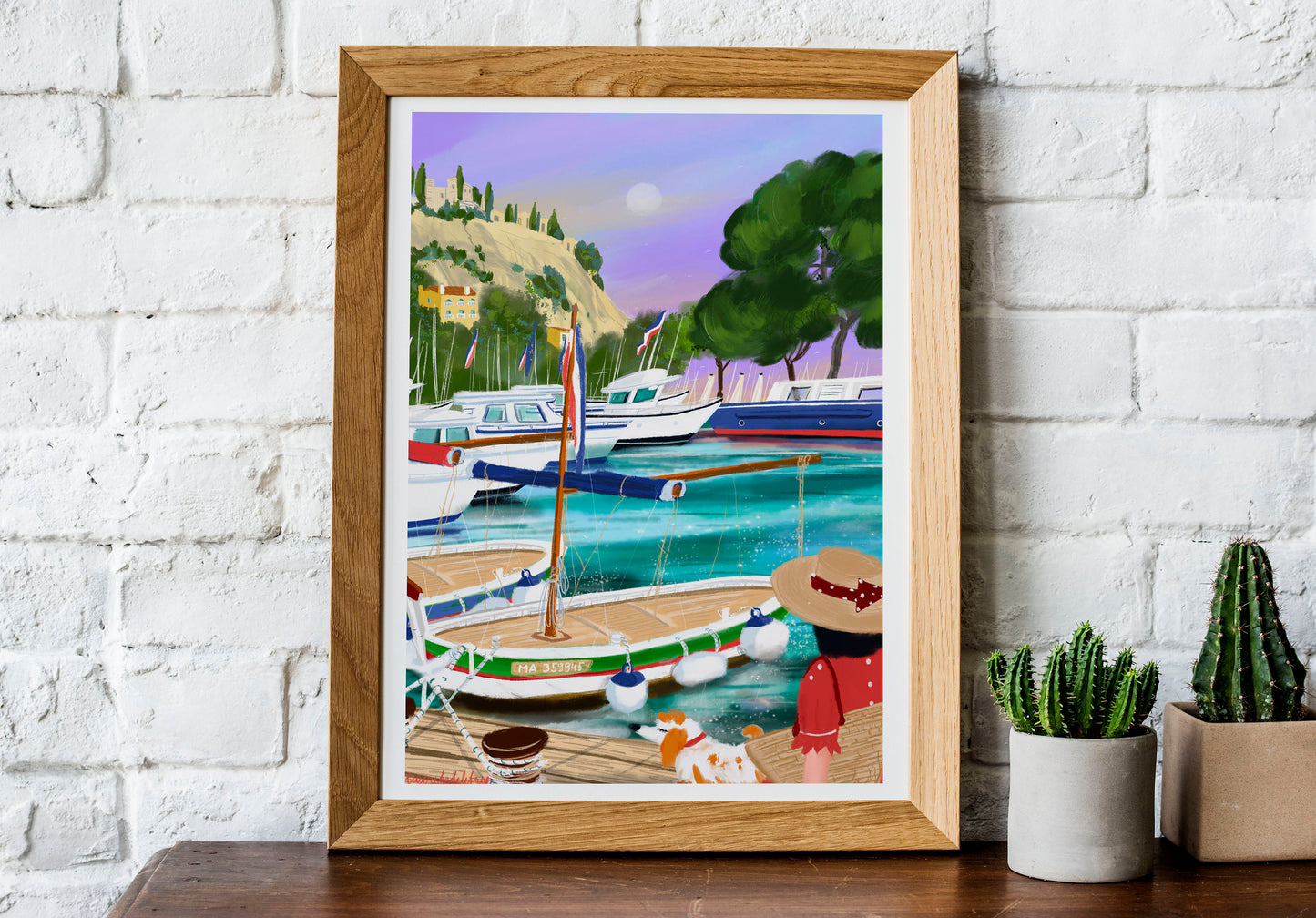 Cassis France Art Print: French Riviera Port Scene