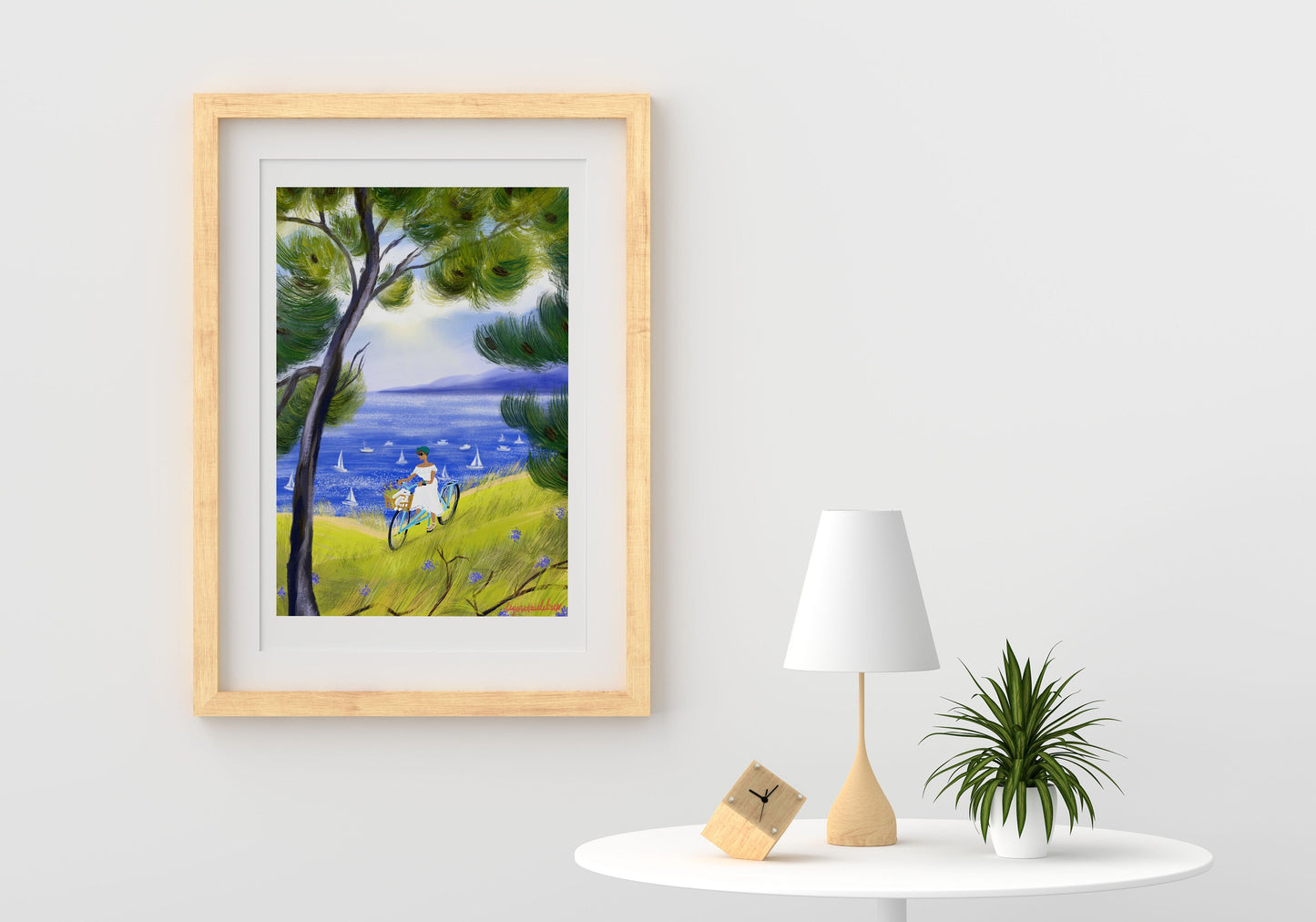 Les Calanques Art Poster: French Riviera Coastal Print