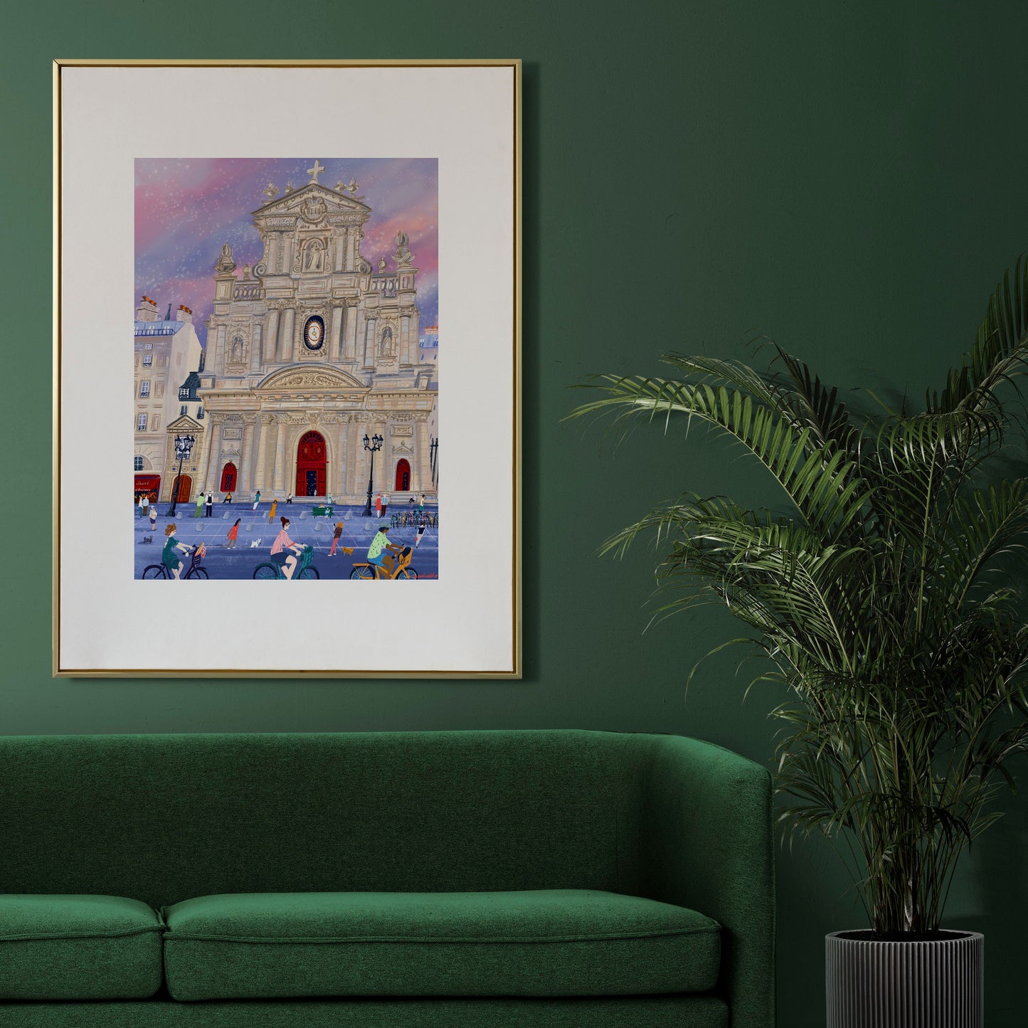 Saint-Paul Paris Print: Marais City Scene Wall Art