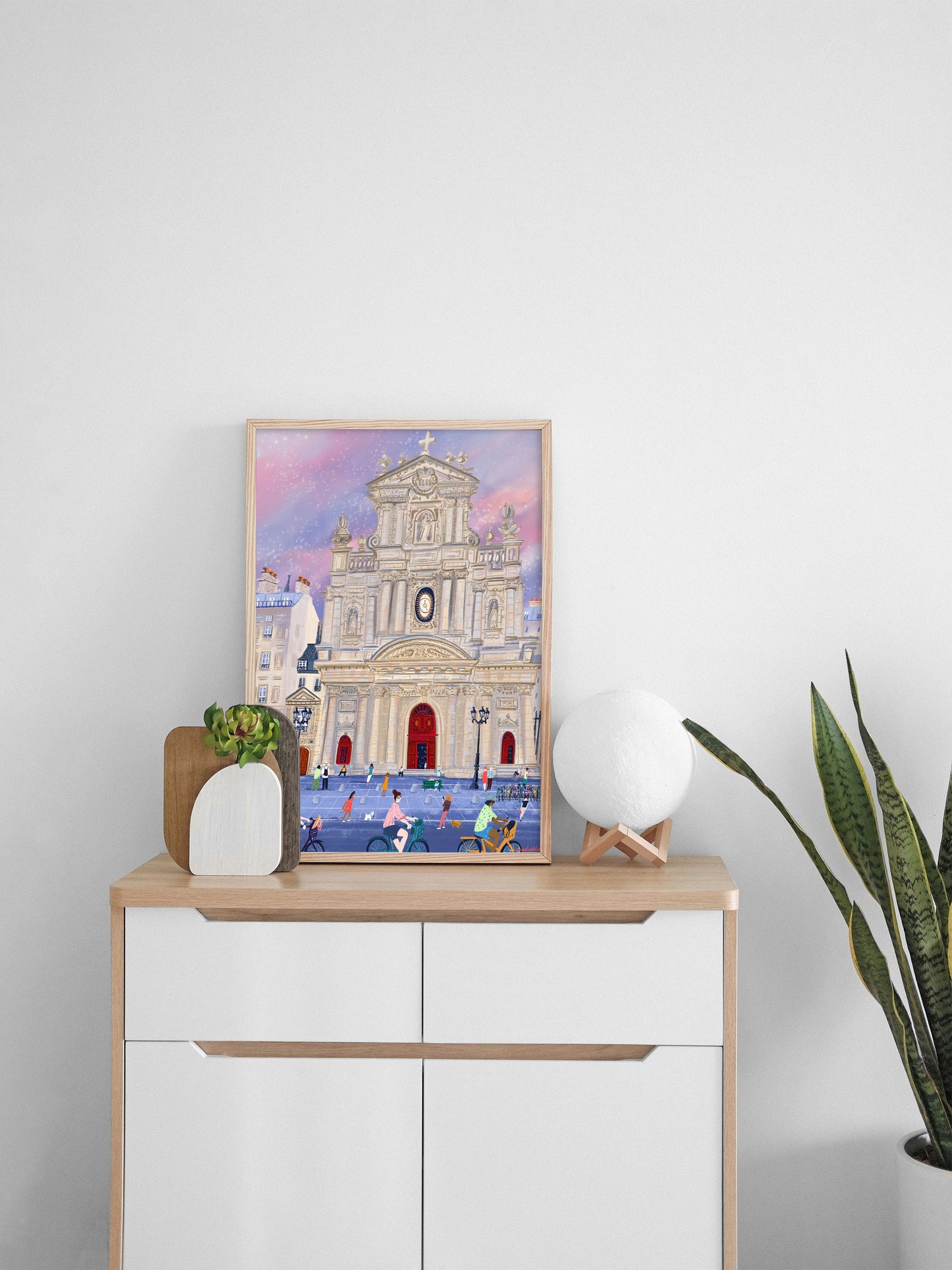 Saint-Paul Paris Print: Marais City Scene Wall Art