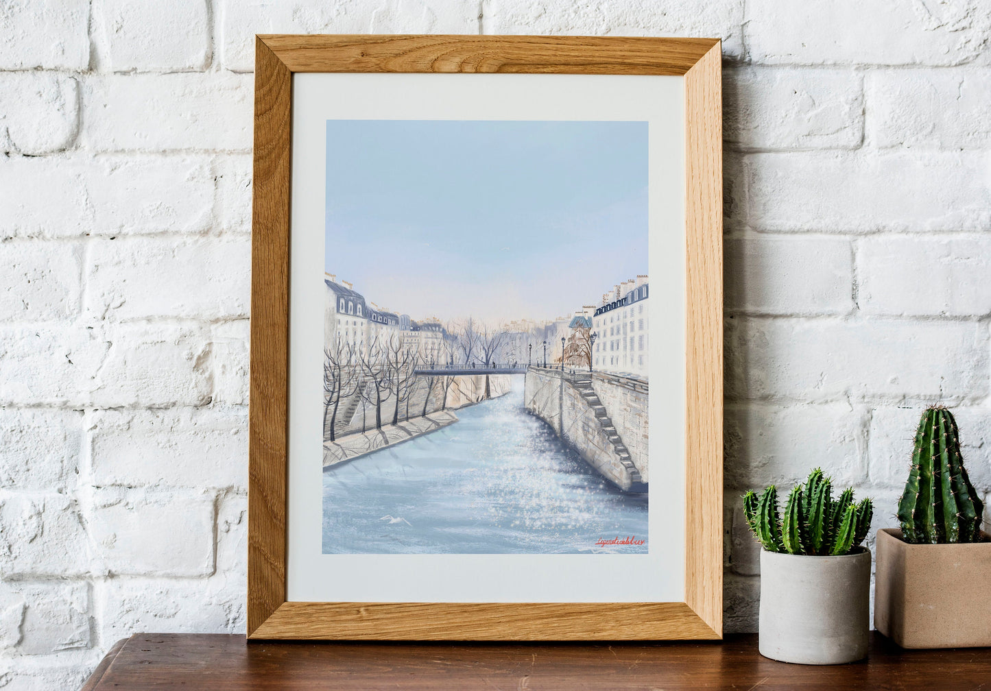 Paris Seine River Art Print: Parisian Morning Light Poster