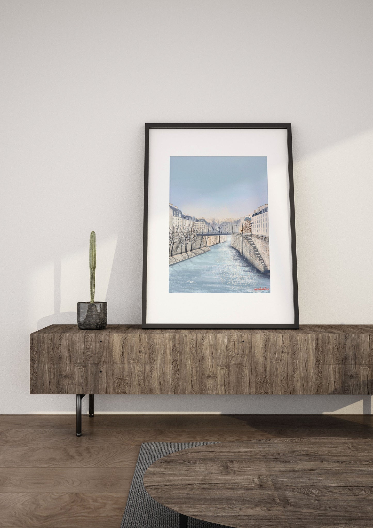 Paris Seine River Art Print: Parisian Morning Light Poster